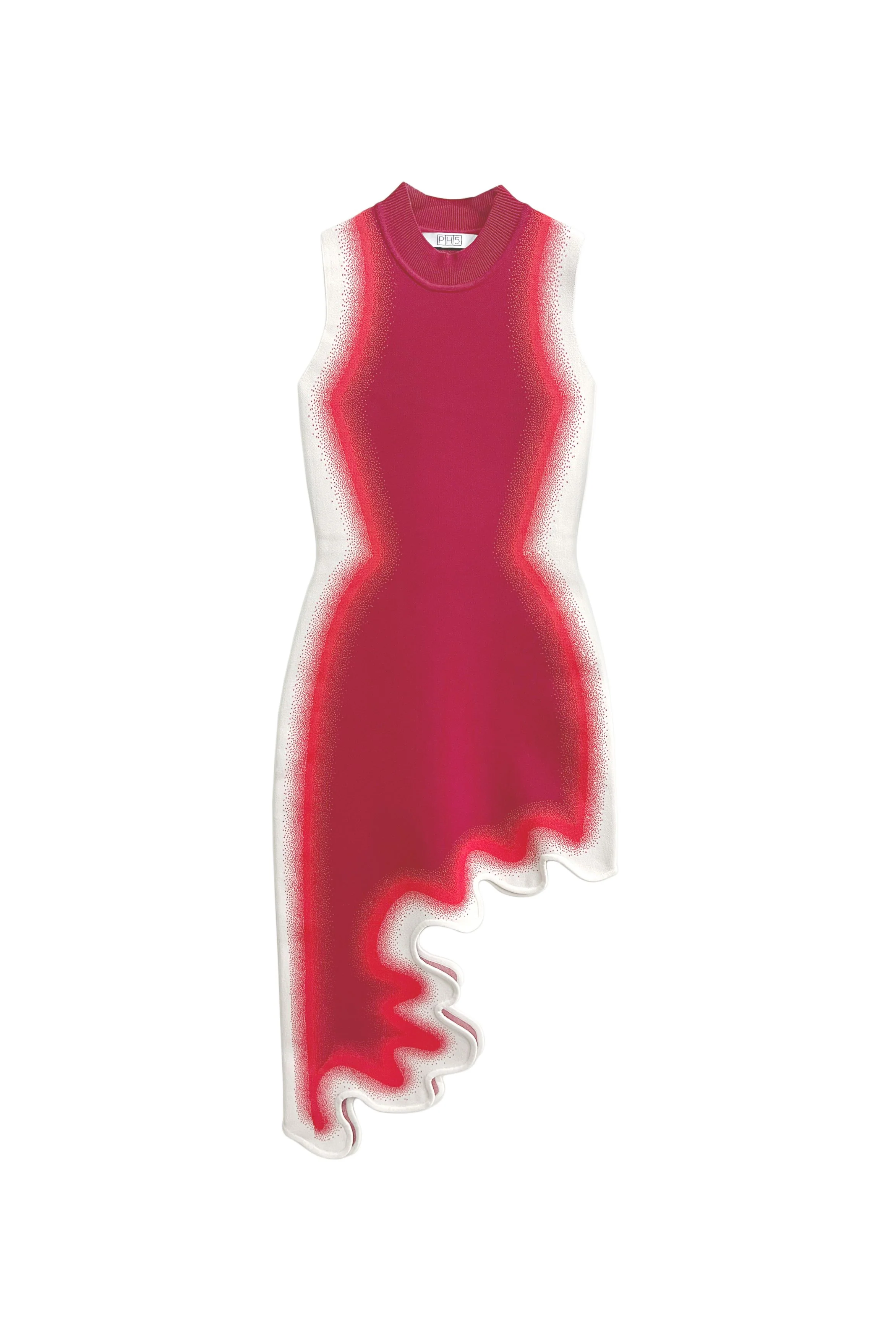 BROOKLYN WAVY ASYMMETRIC DRESS - Image 3