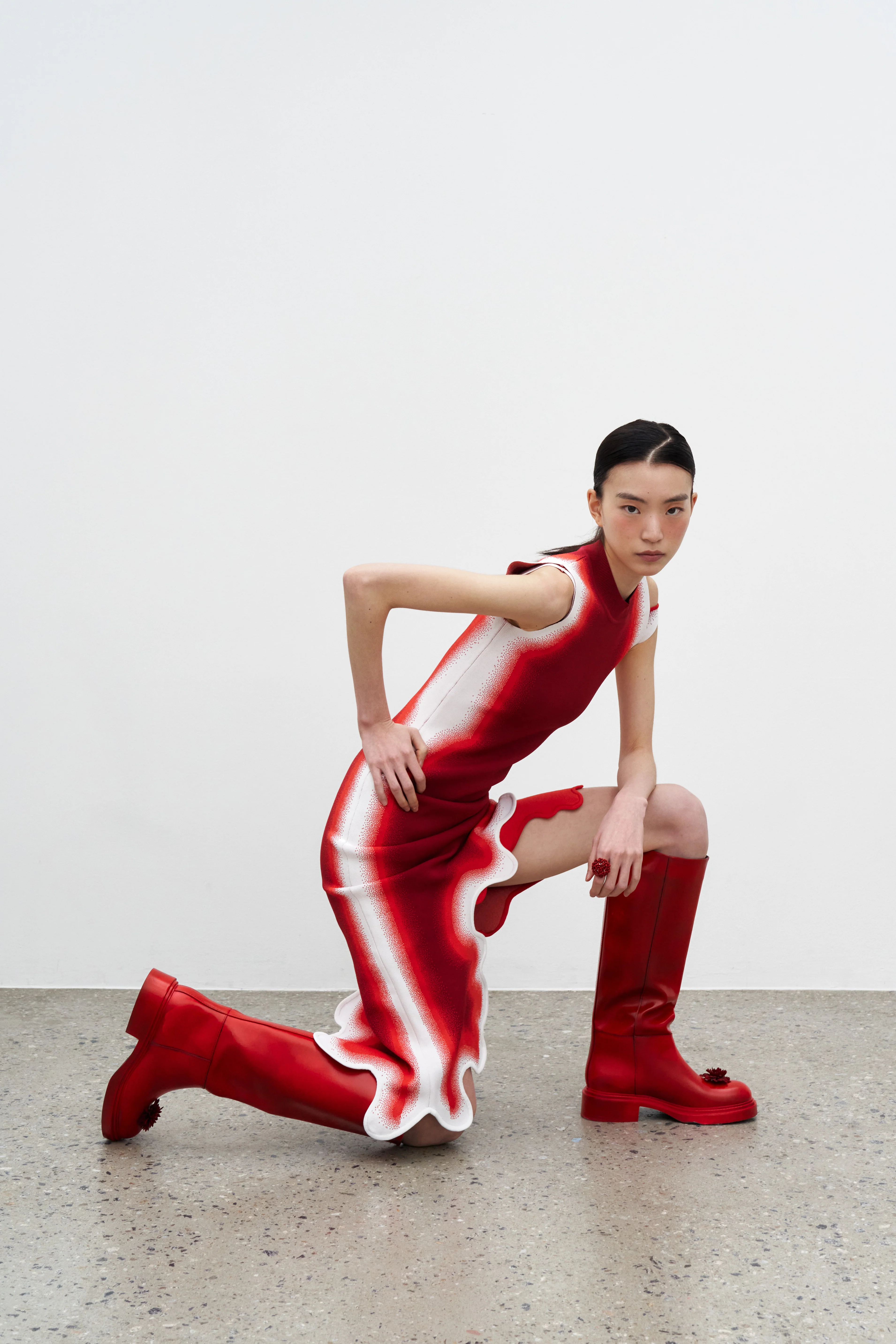 BROOKLYN WAVY ASYMMETRIC DRESS - Image 5