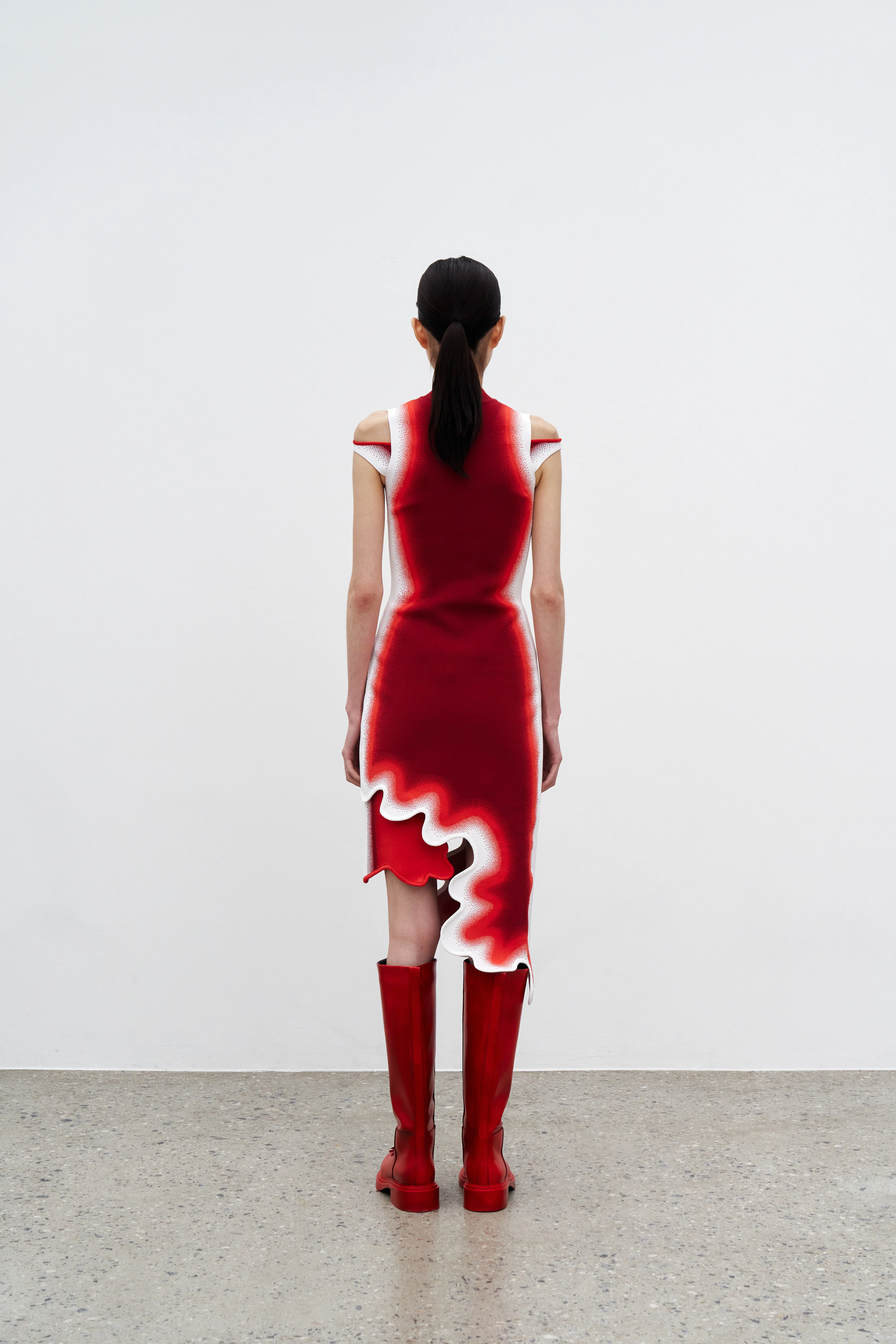 BROOKLYN WAVY ASYMMETRIC DRESS - Image 6