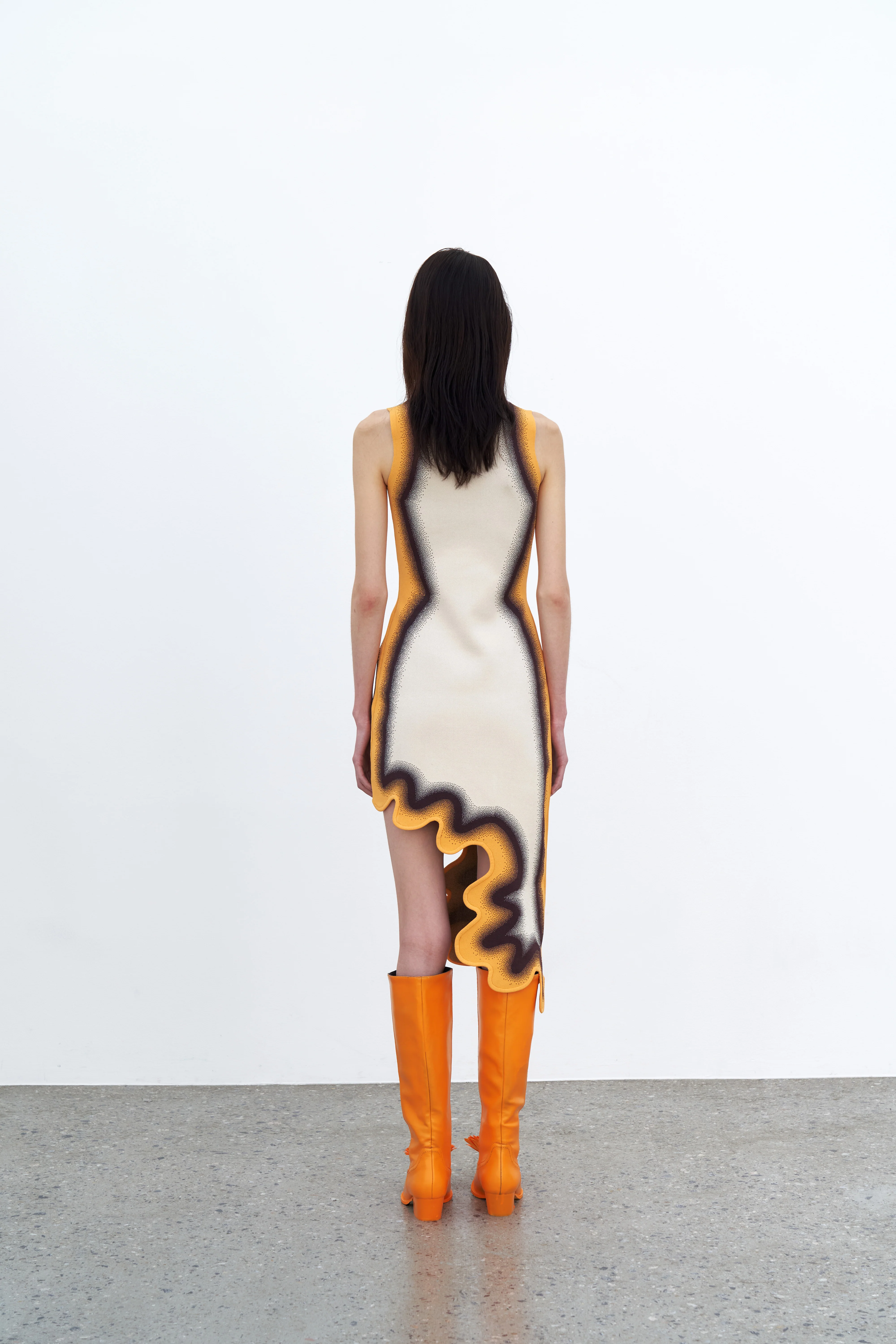 BROOKLYN WAVY ASYMMETRIC DRESS - Image 5