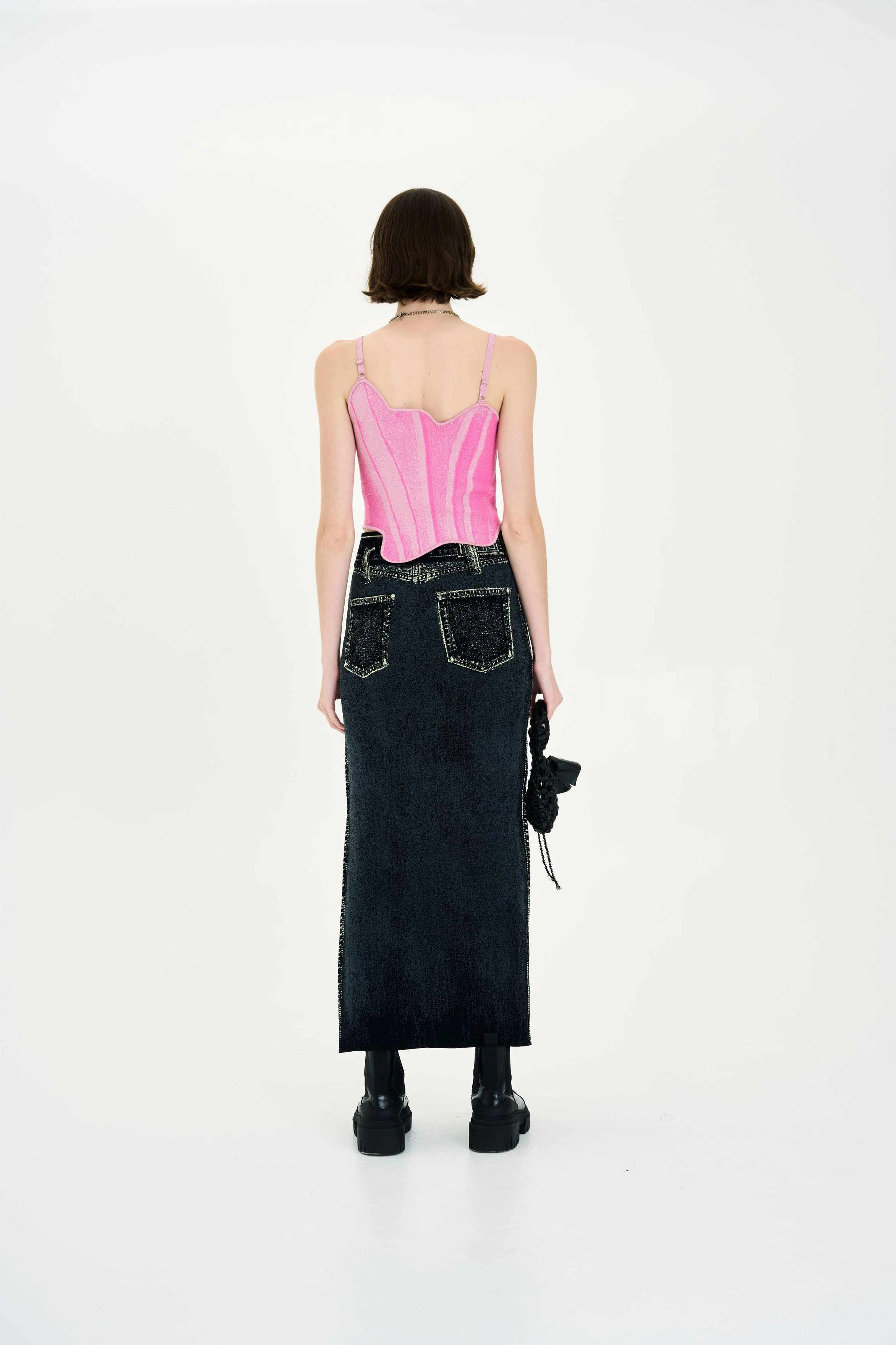 CAMELLIA DENIM PRINT TANK TOP - Image 5