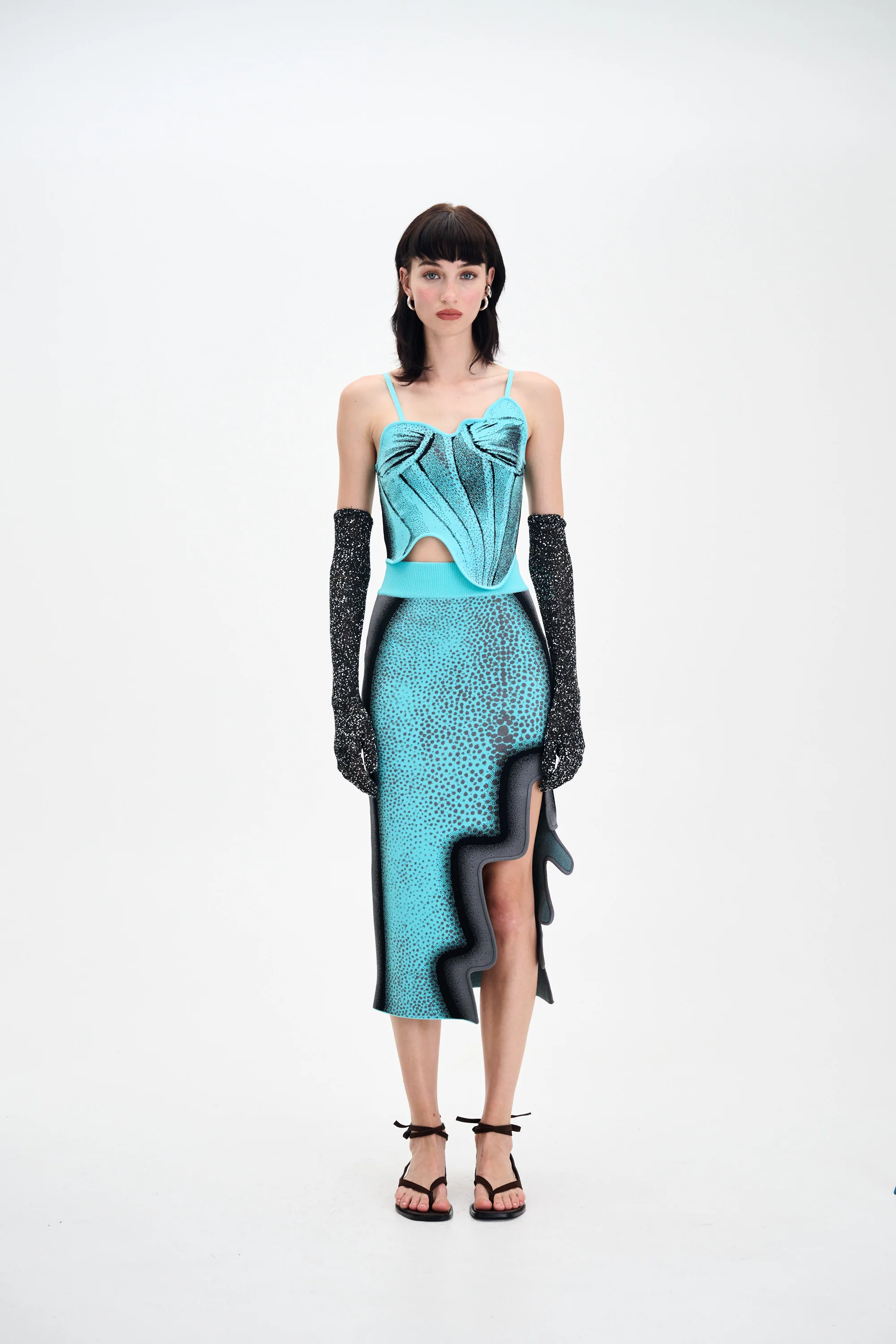 CAMELLIA DENIM PRINT TANK TOP - Image 4