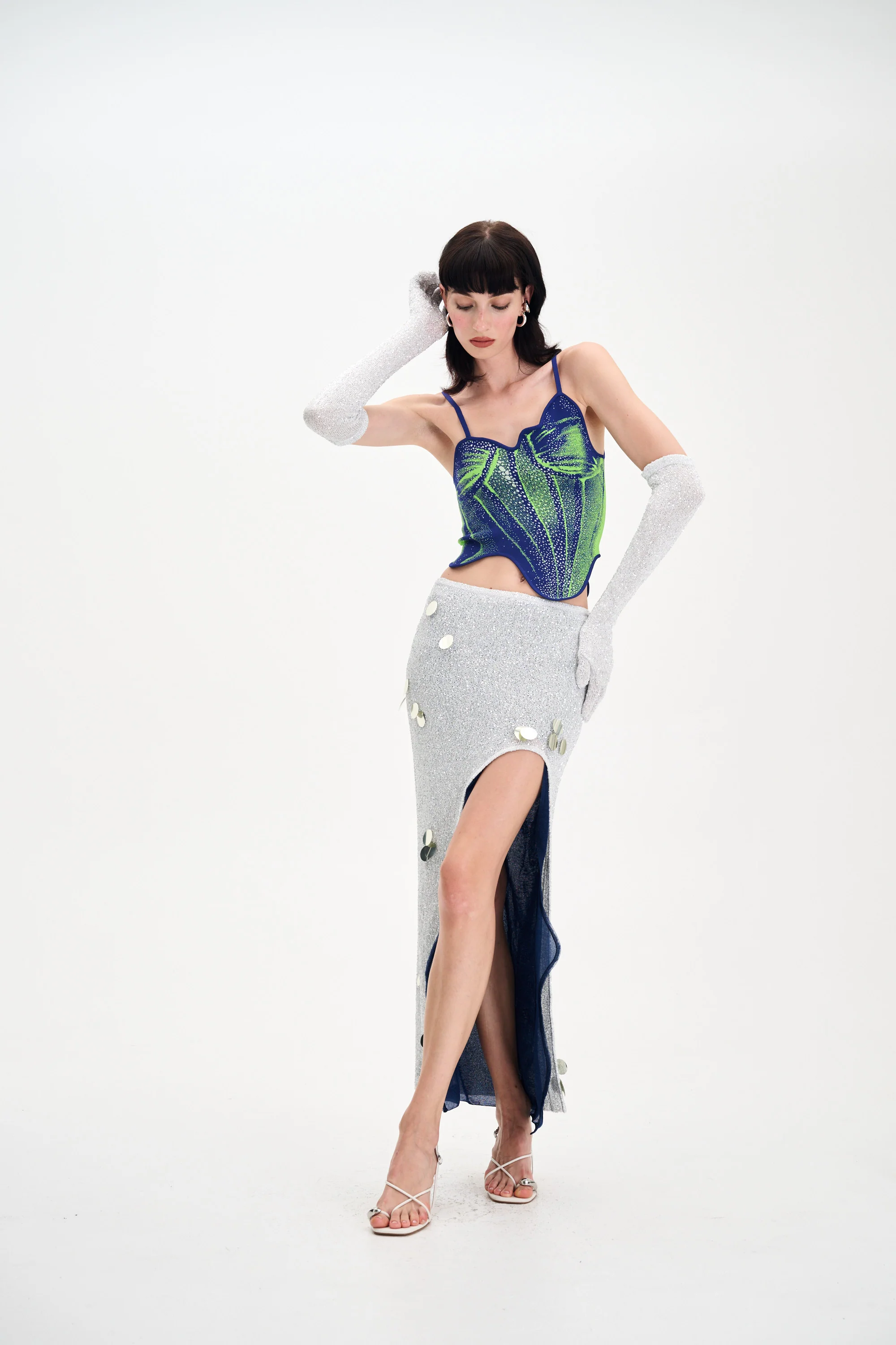 CAMELLIA DENIM PRINT TANK TOP - Image 2