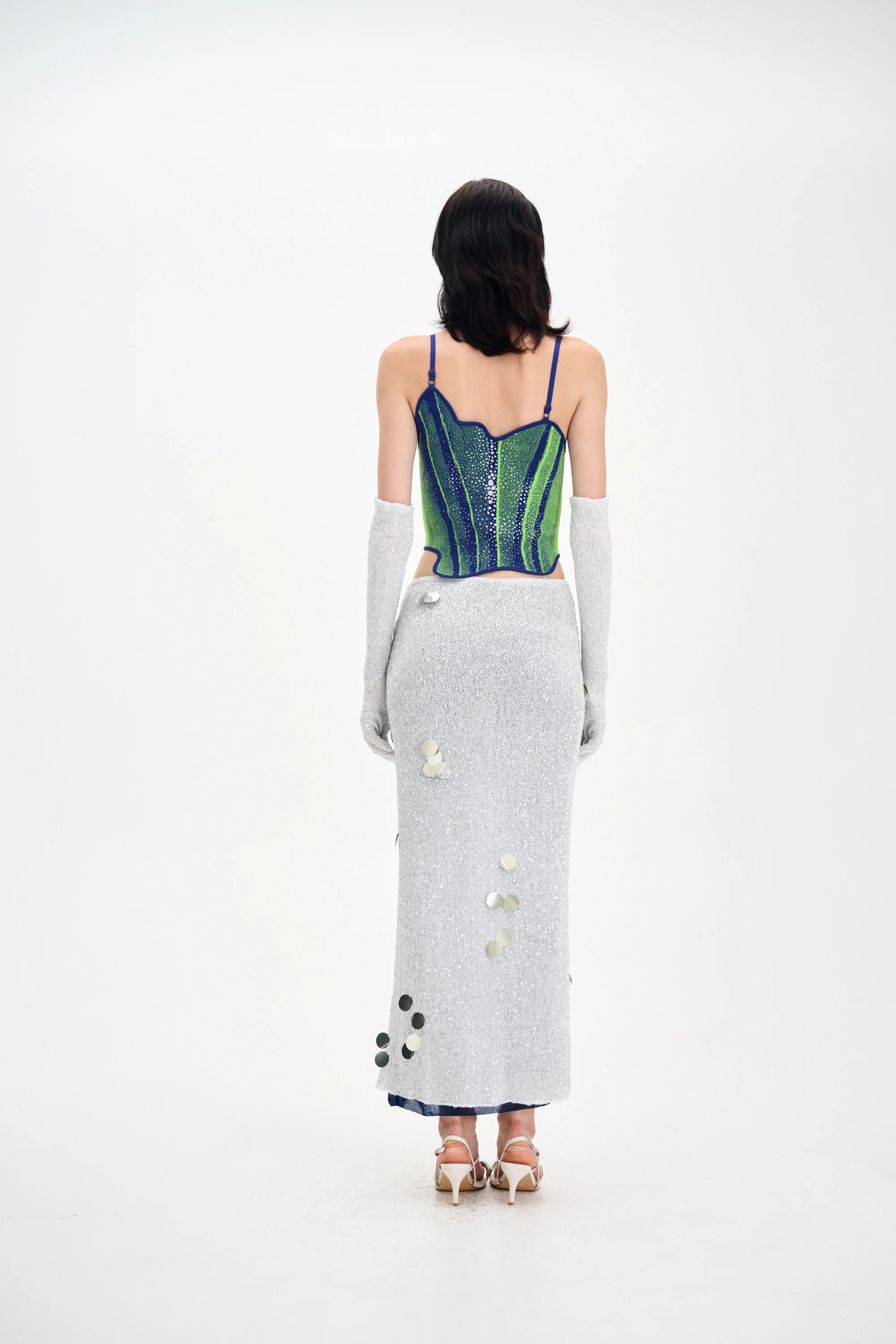 CAMELLIA DENIM PRINT TANK TOP - Image 4