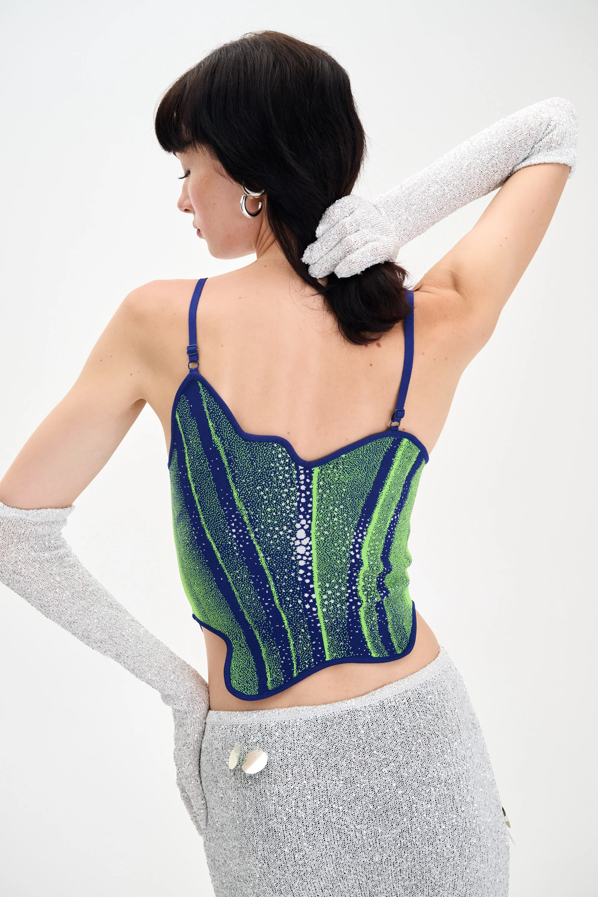 CAMELLIA DENIM PRINT TANK TOP - Image 6