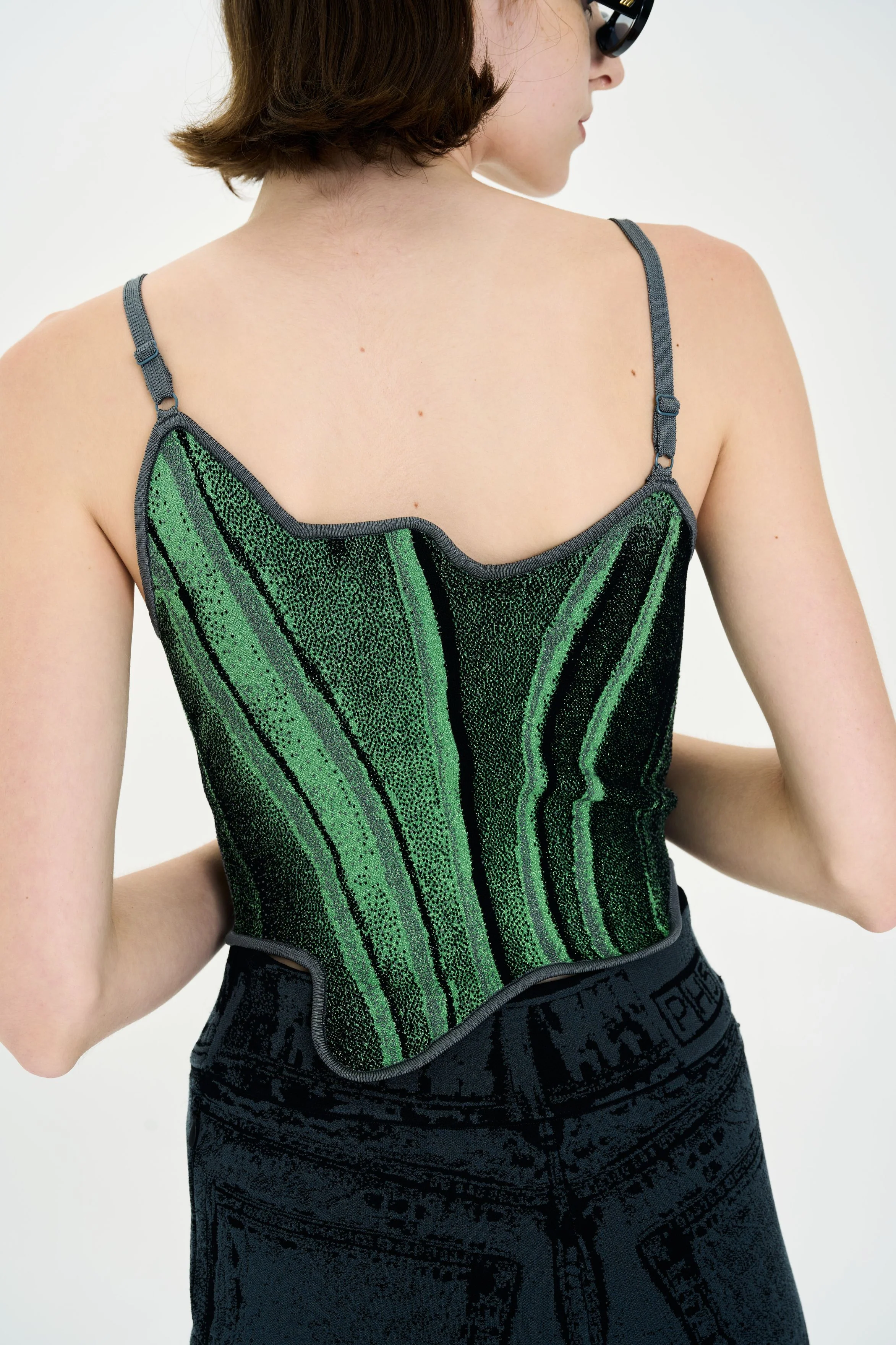 CAMELLIA DENIM PRINT TANK TOP - Image 4