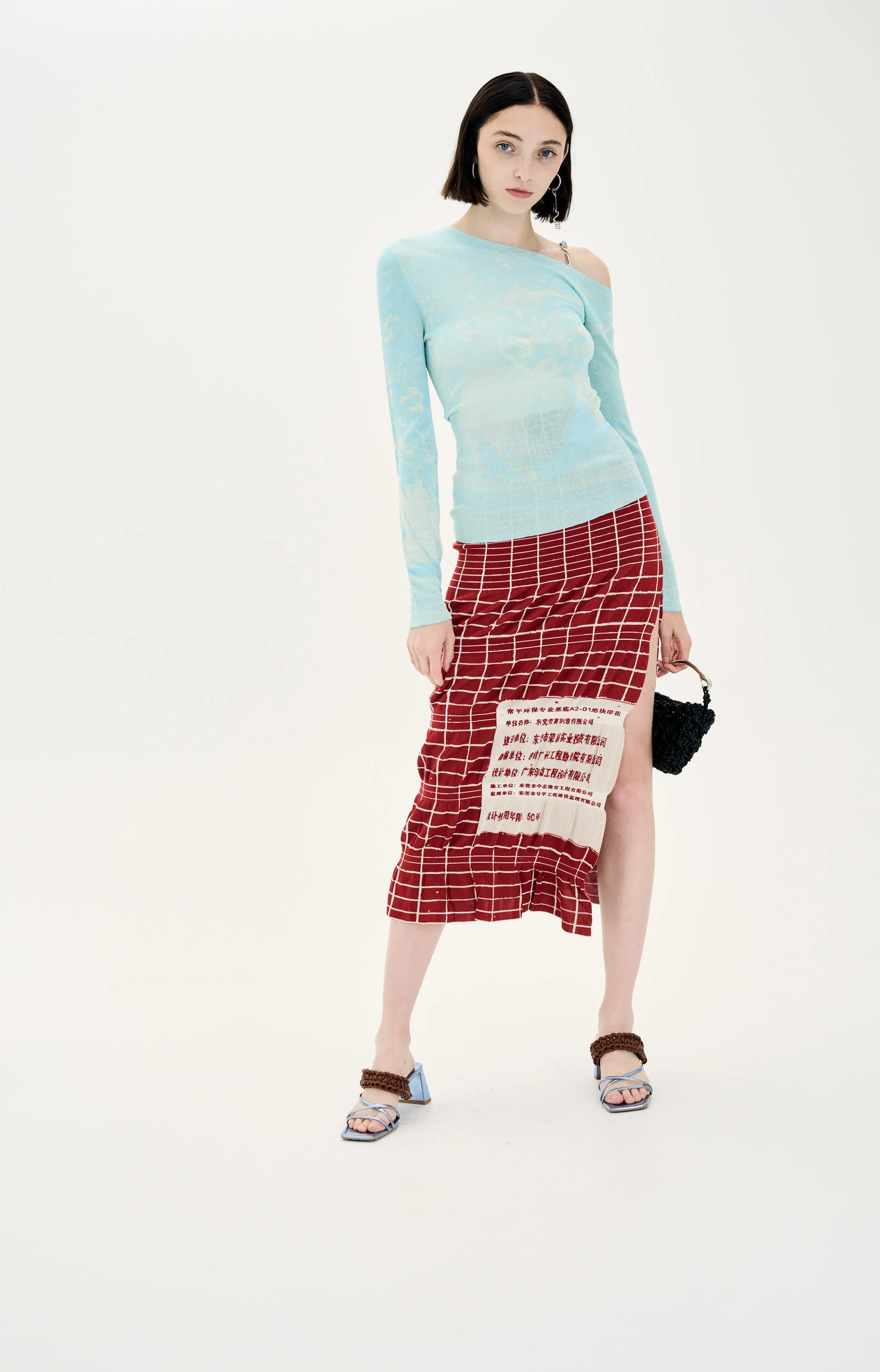 CAMELLIA DOG PRINT DROP SHOULDER LONG SLEEVE PULLOVER - Image 2