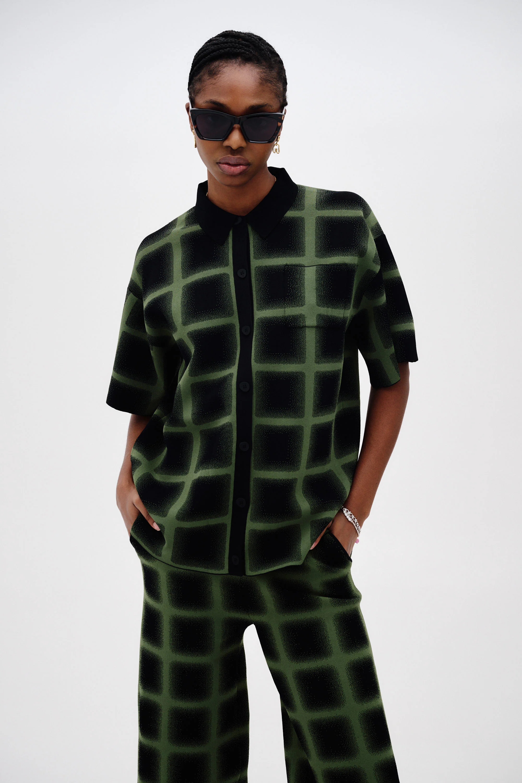 CAMELLIA OVERSIZED PLAID SHIRT - Image 3