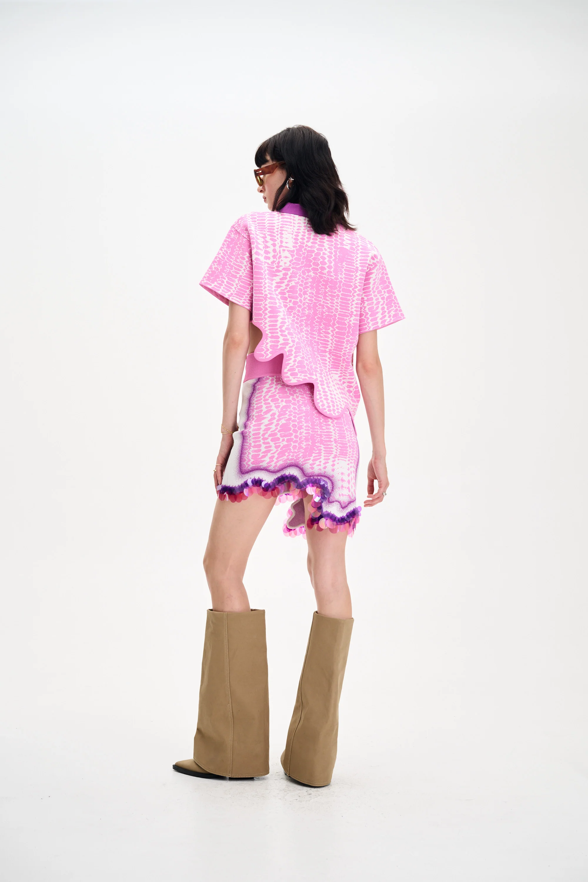 CASEY WAVY MINI SKIRT - Image 3