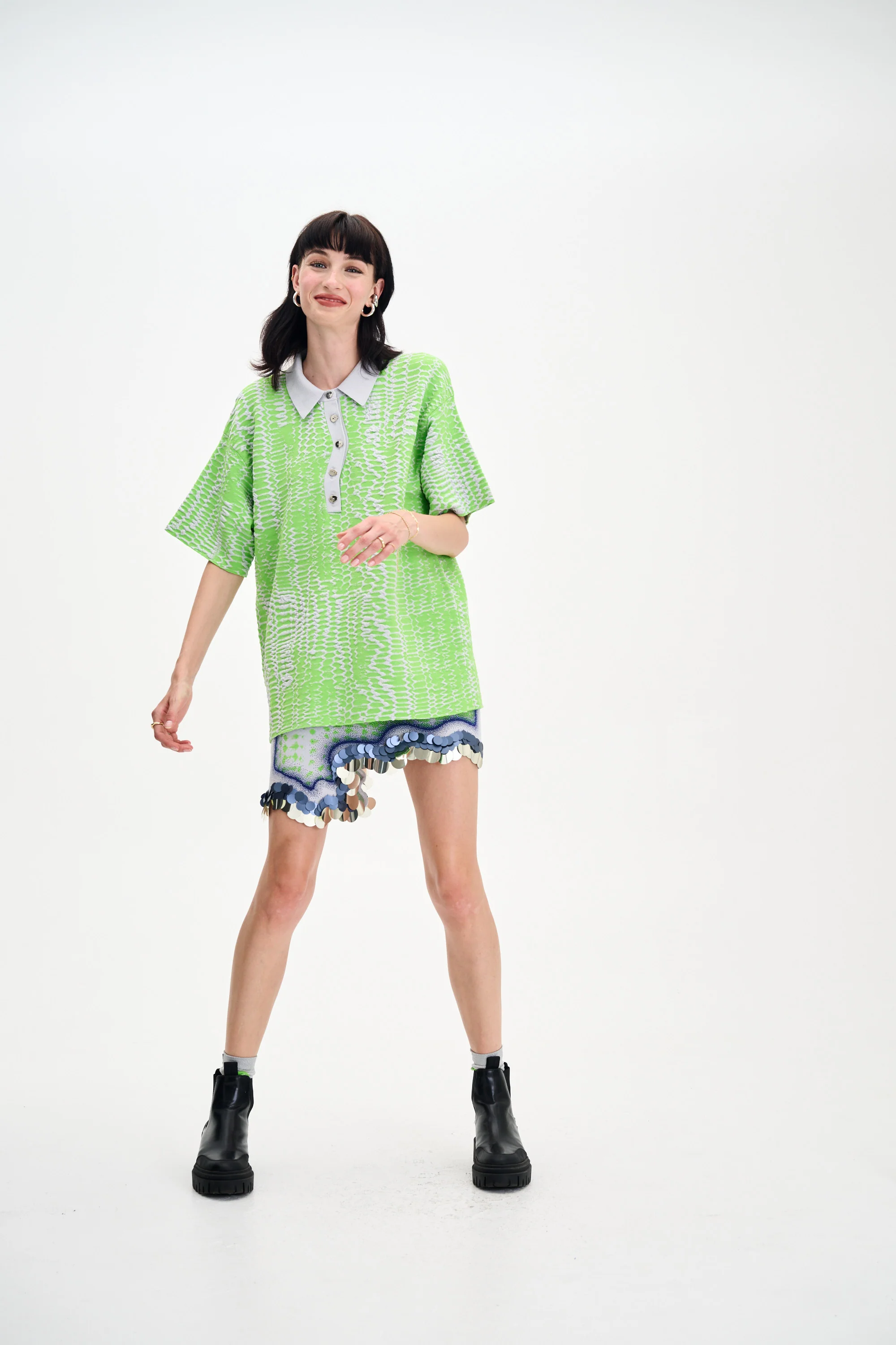 CASEY WAVY MINI SKIRT - Image 3