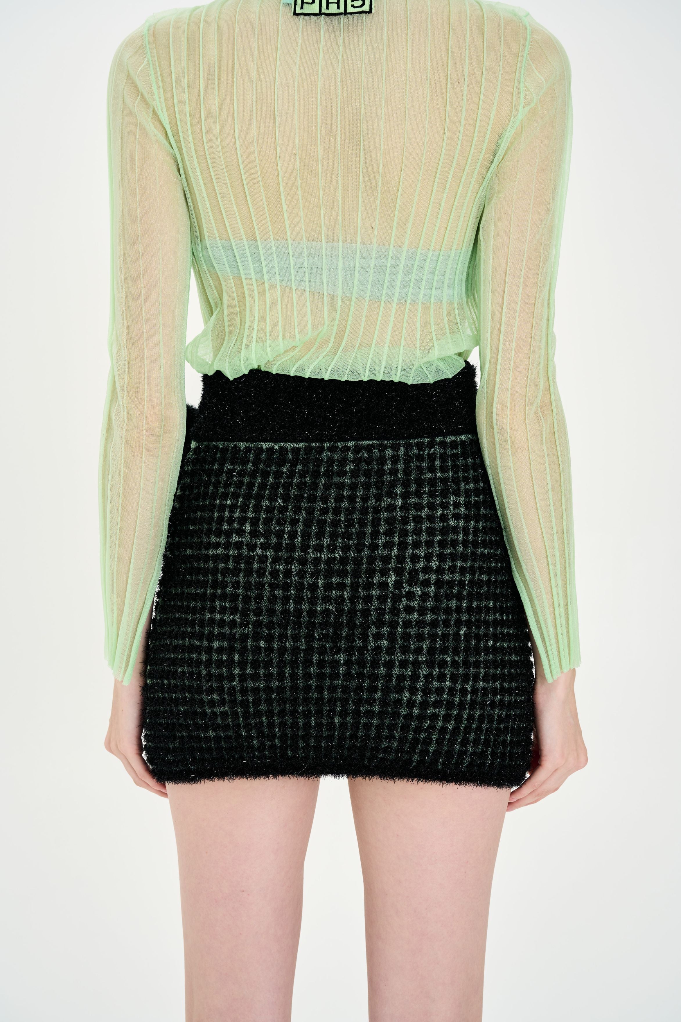 CASSIA METALLIC MINI SKIRT - Image 3