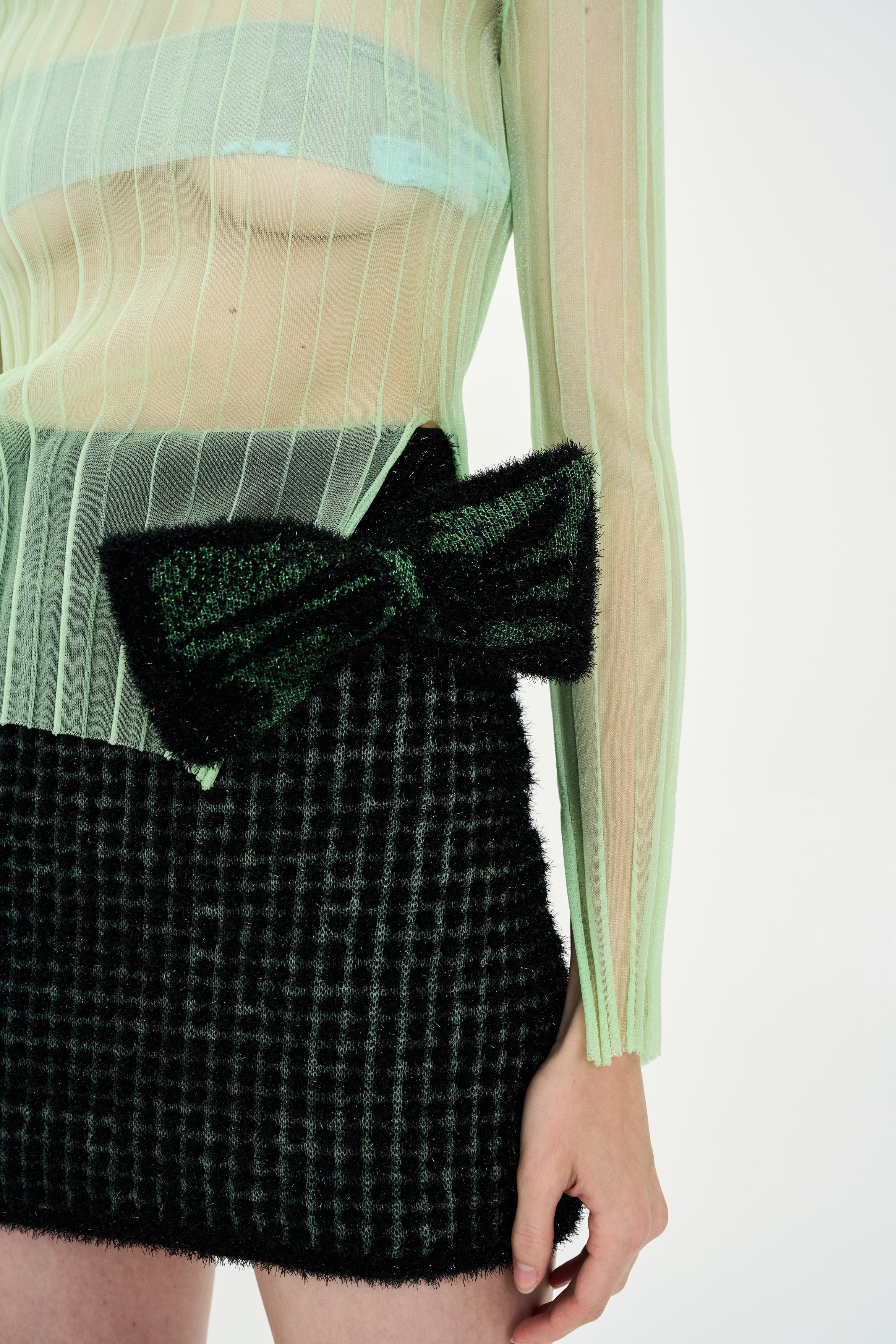 CASSIA METALLIC MINI SKIRT - Image 4