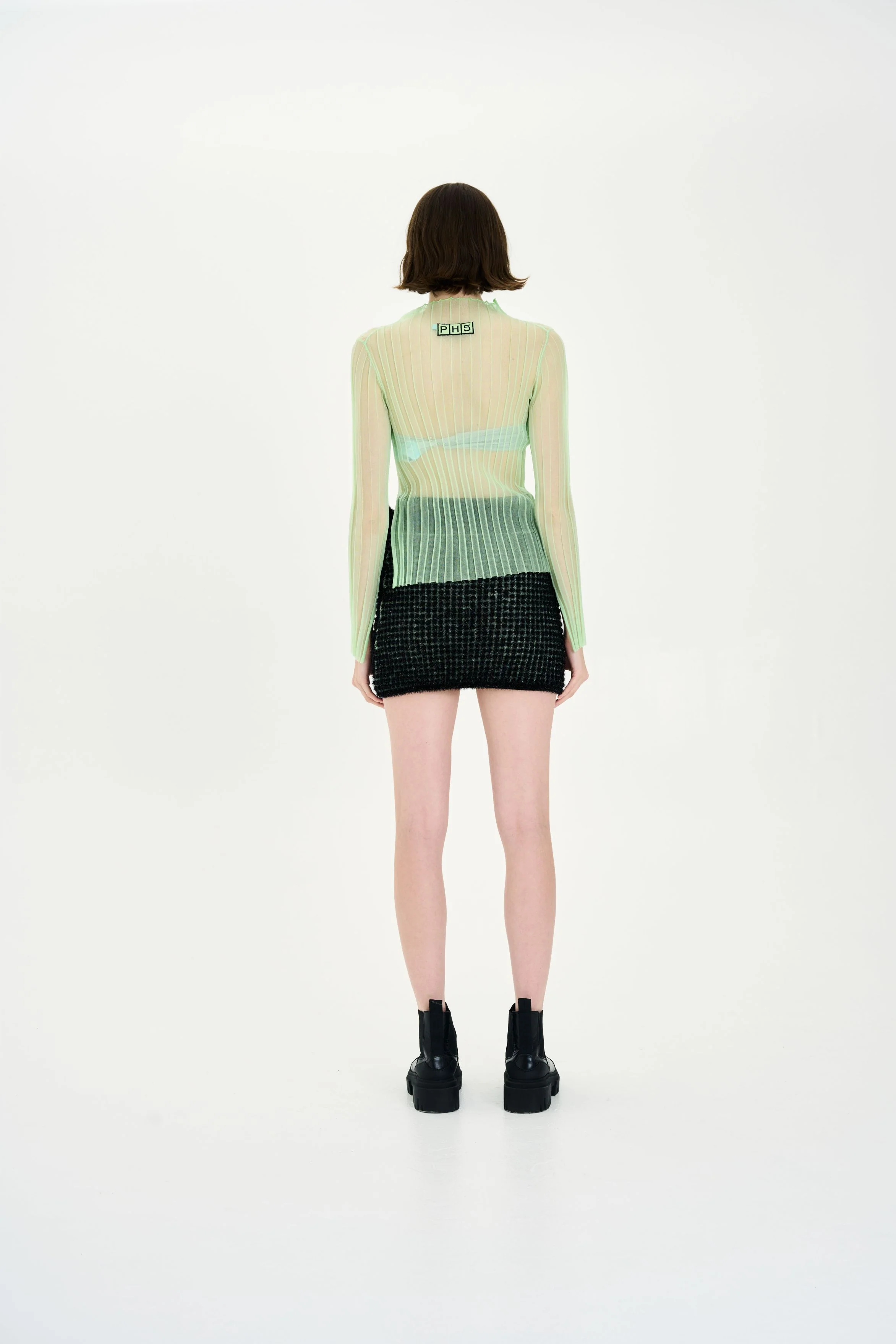 CASSIA METALLIC MINI SKIRT - Image 5