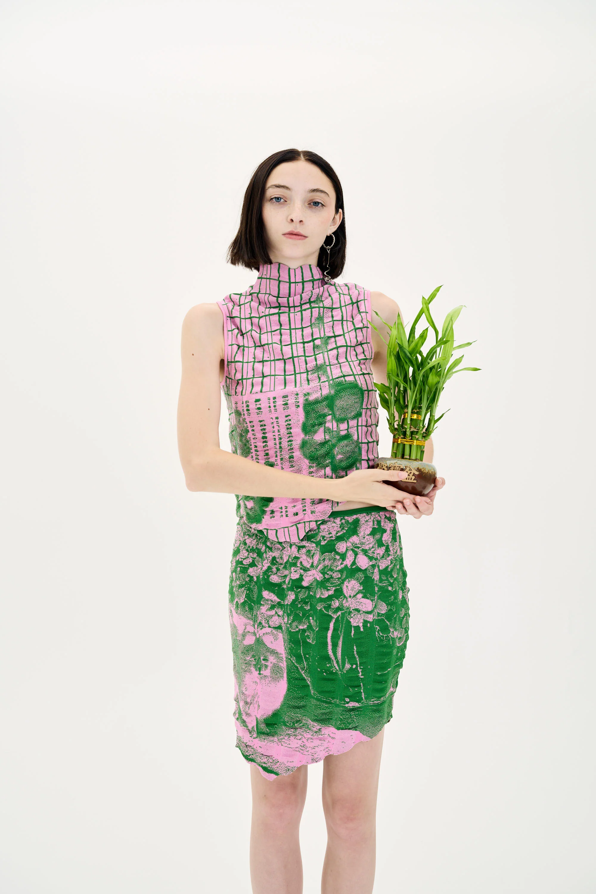 CHERRY DOG PRINT MINI SKIRT - Image 2