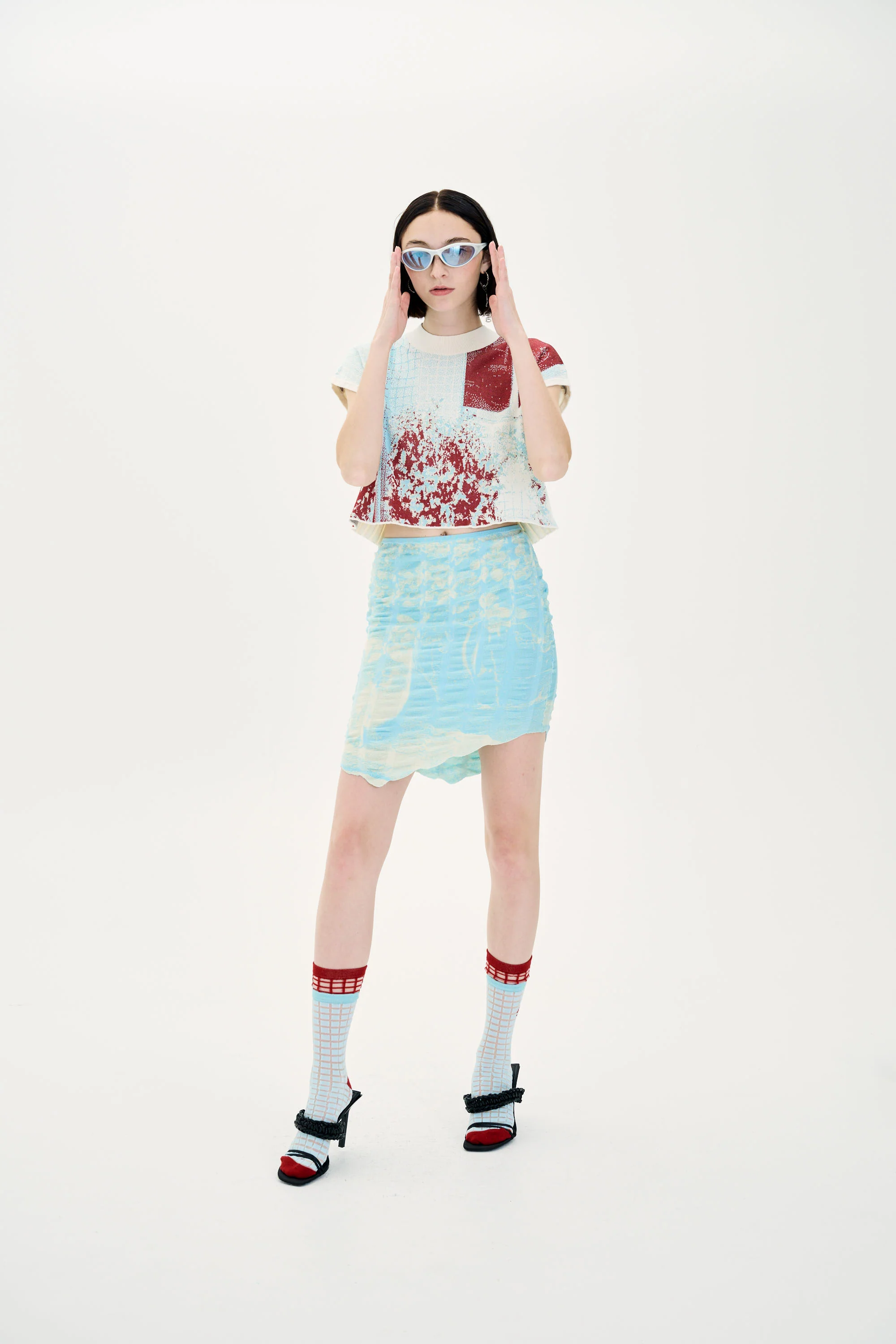 CHERRY DOG PRINT MINI SKIRT - Image 2