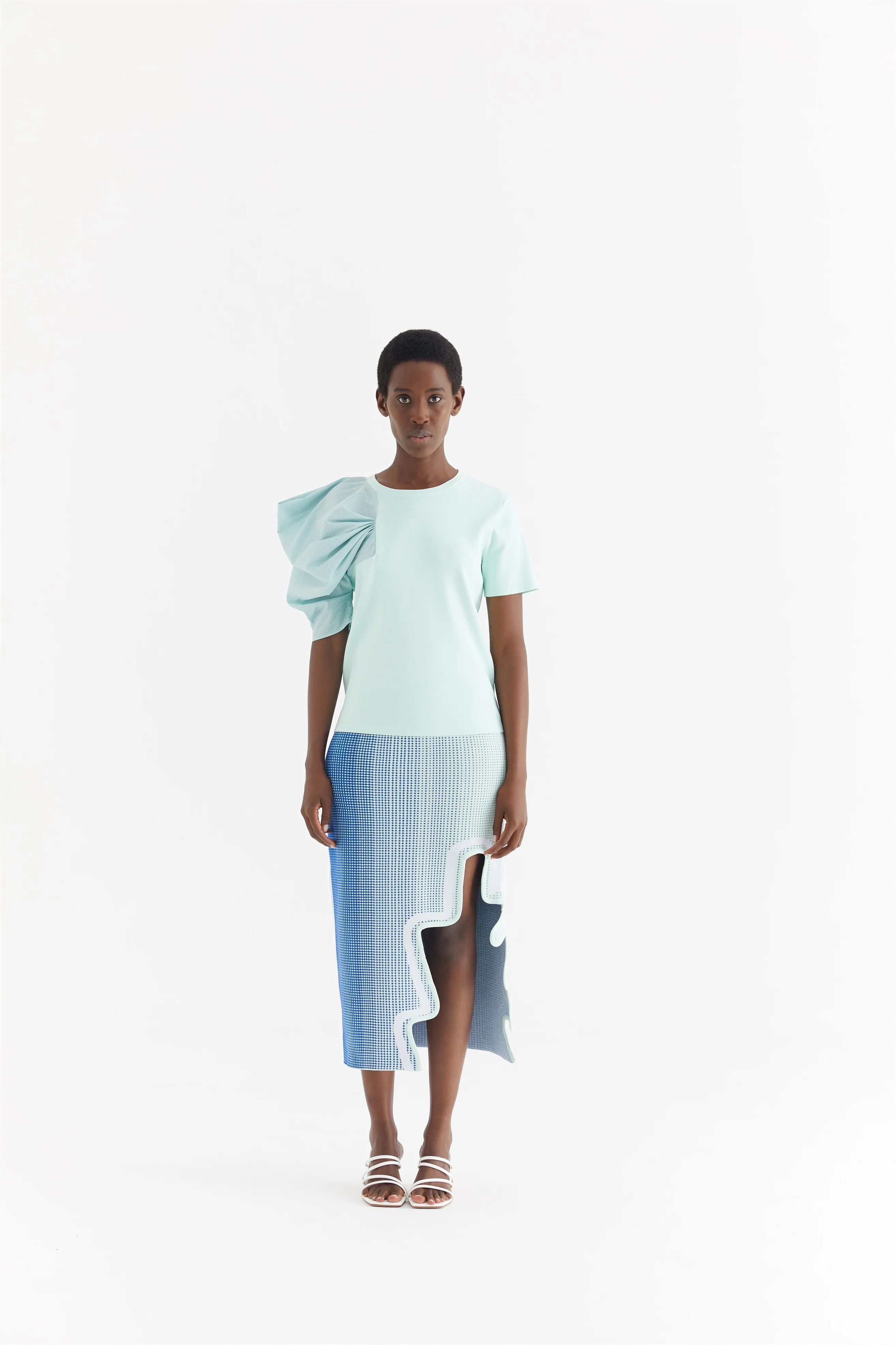 CHIARA PUFF SLEEVE TEE - Image 2