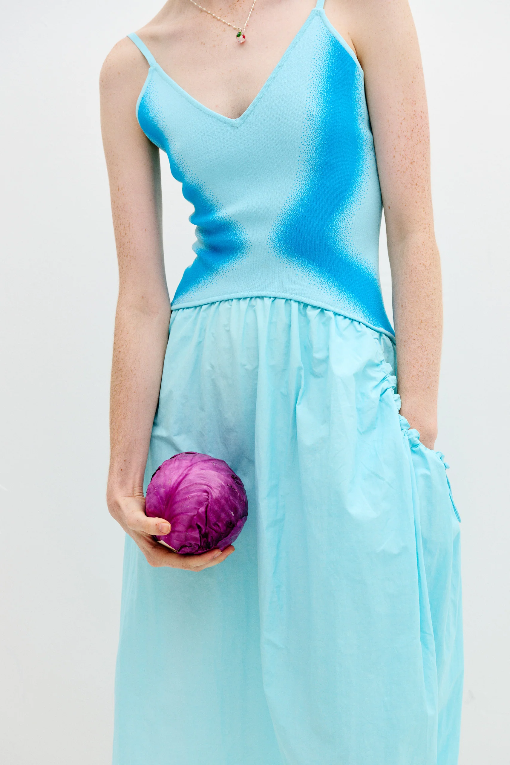CHILI MIXED MEDIA TANK DRESS - Image 4