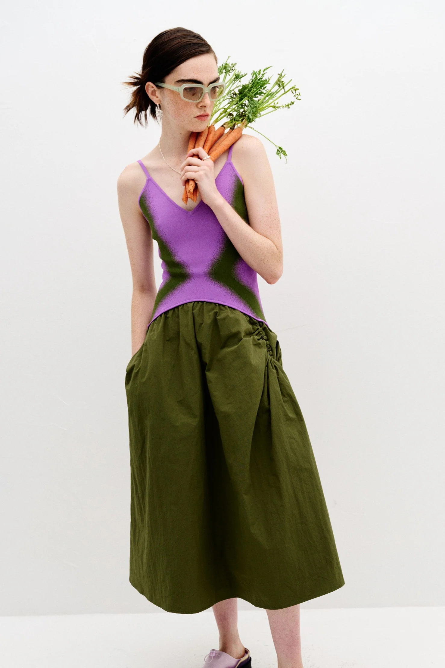 CHILI MIXED MEDIA TANK DRESS - Image 3