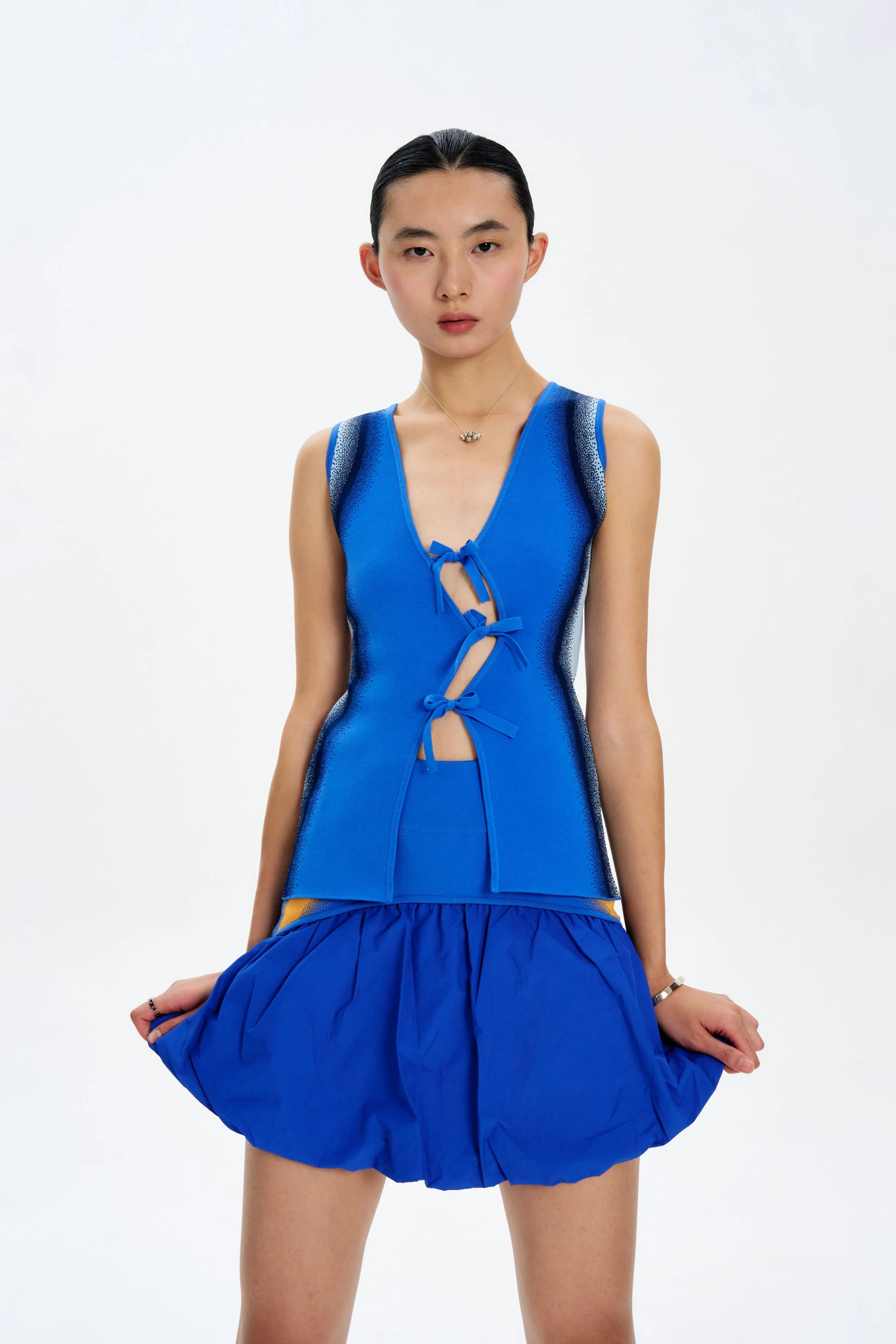 CLIVIA MIXED MEDIA MINI SKIRT - Image 2