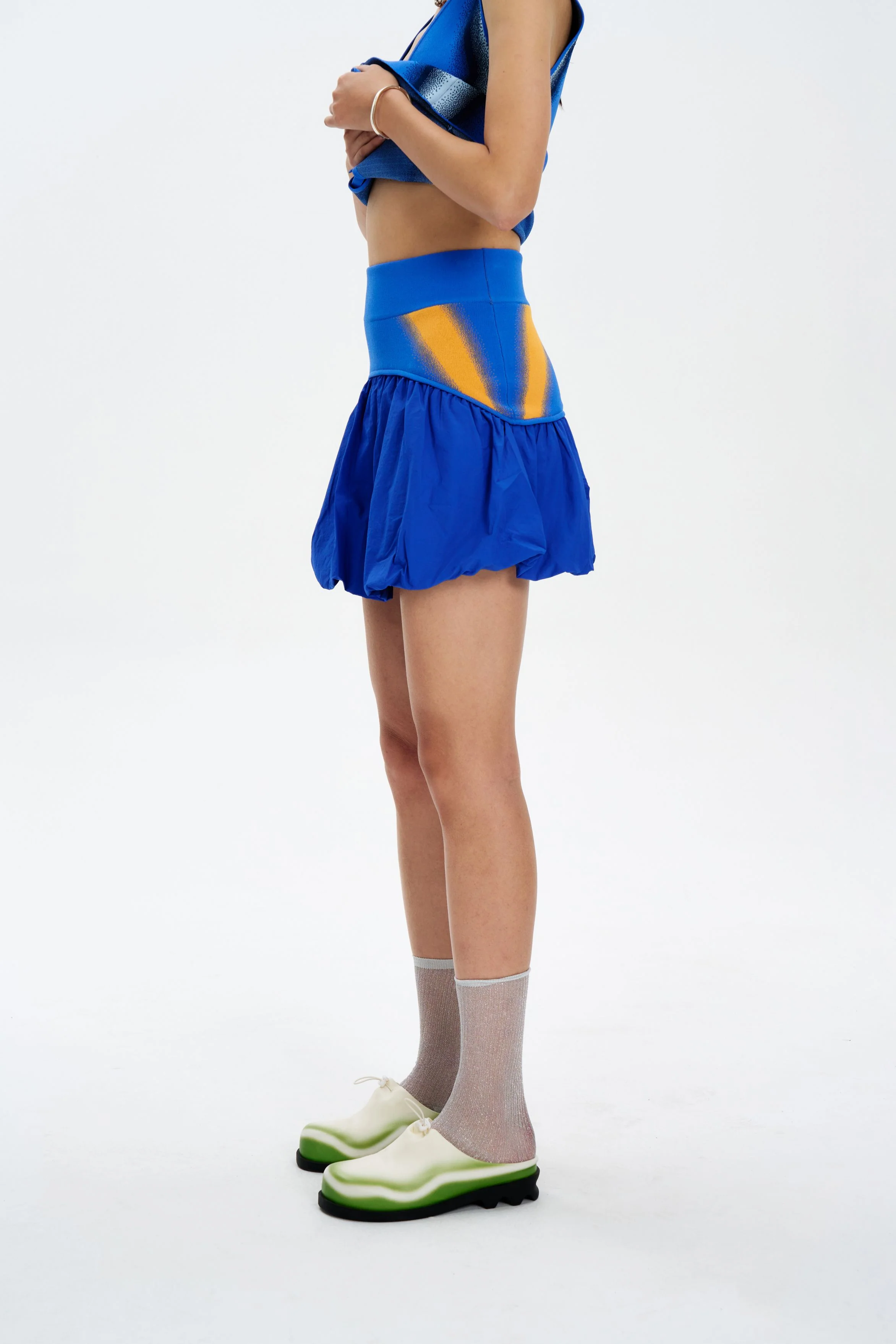 CLIVIA MIXED MEDIA MINI SKIRT - Image 4