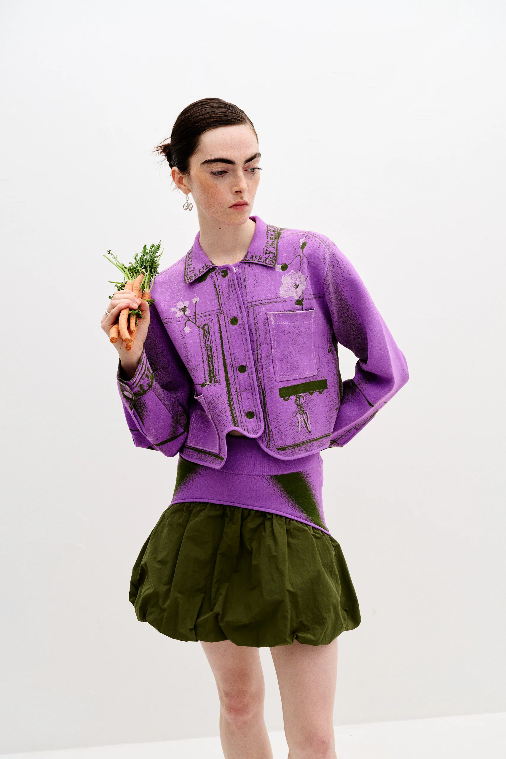 CLIVIA MIXED MEDIA MINI SKIRT - Image 2