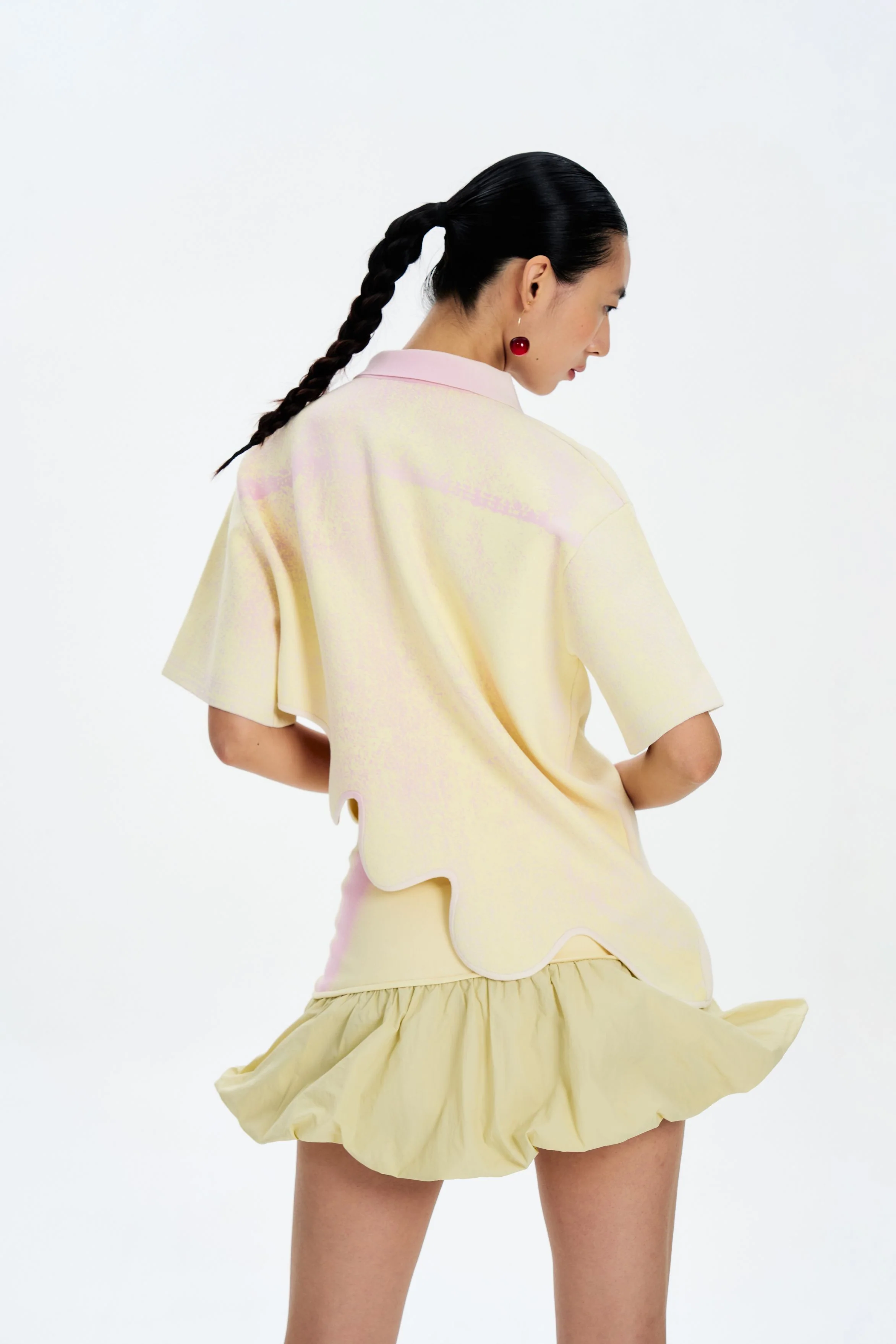 CLIVIA MIXED MEDIA MINI SKIRT - Image 3
