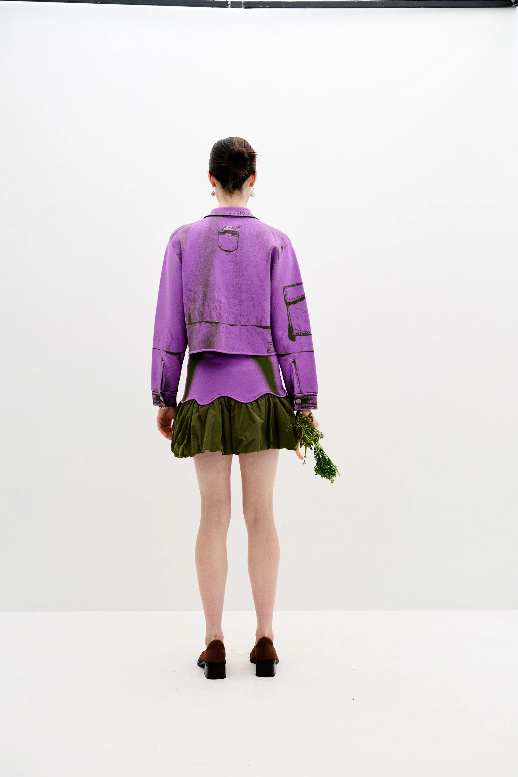 CLIVIA MIXED MEDIA MINI SKIRT - Image 3