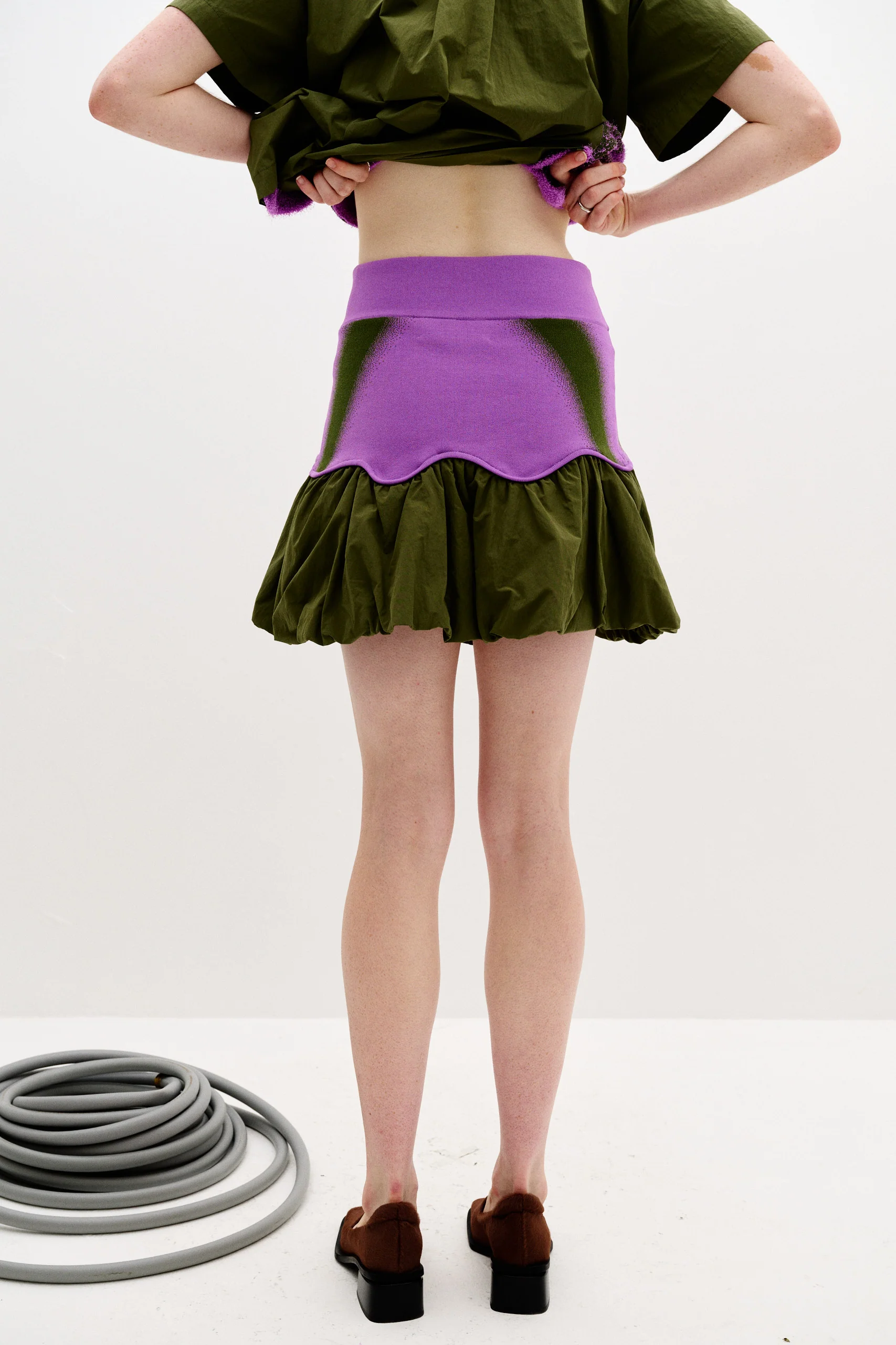 CLIVIA MIXED MEDIA MINI SKIRT - Image 5