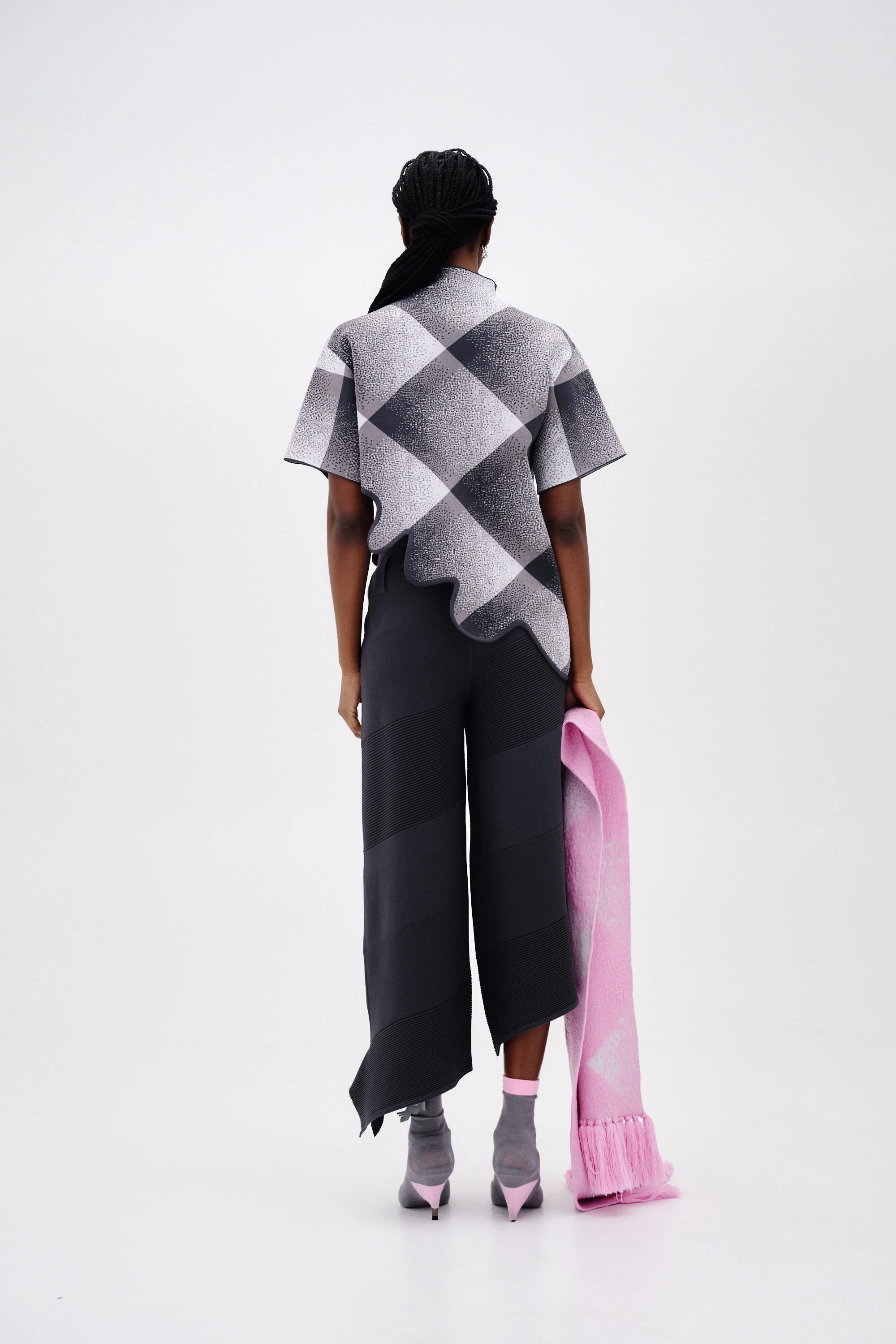 COCO ASYMMETRIC WIDE LEG PANTS - Image 4