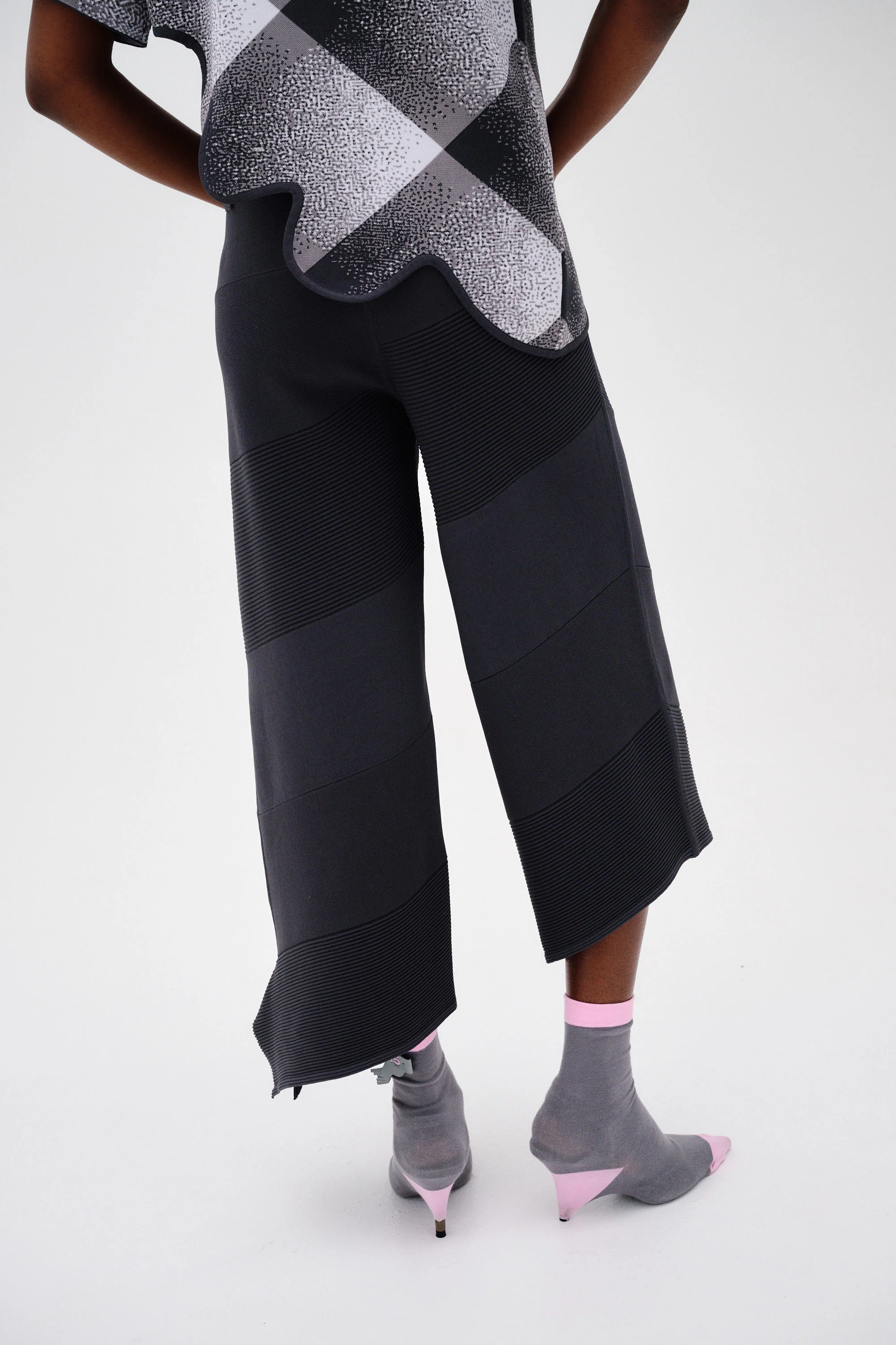 COCO ASYMMETRIC WIDE LEG PANTS - Image 5
