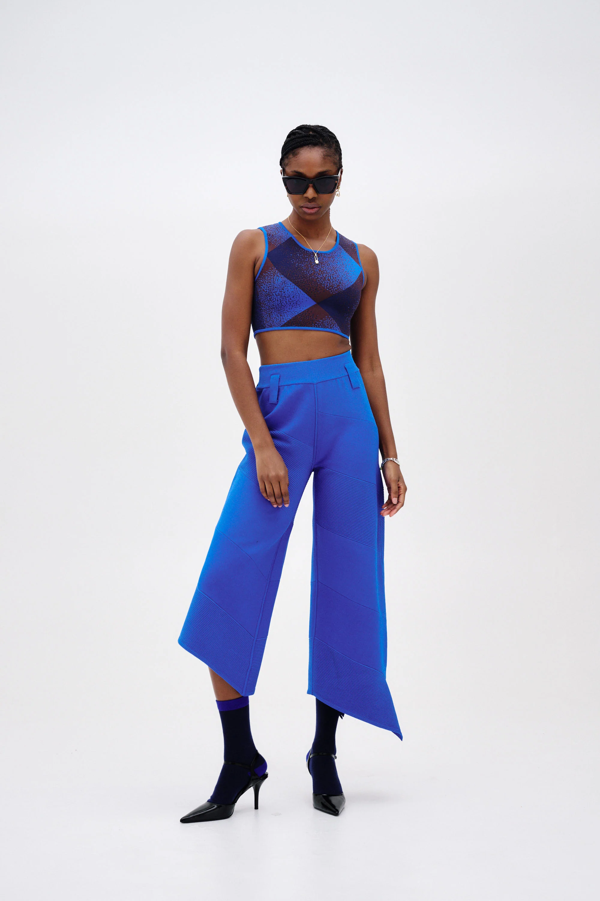 COCO ASYMMETRIC WIDE LEG PANTS - Image 2