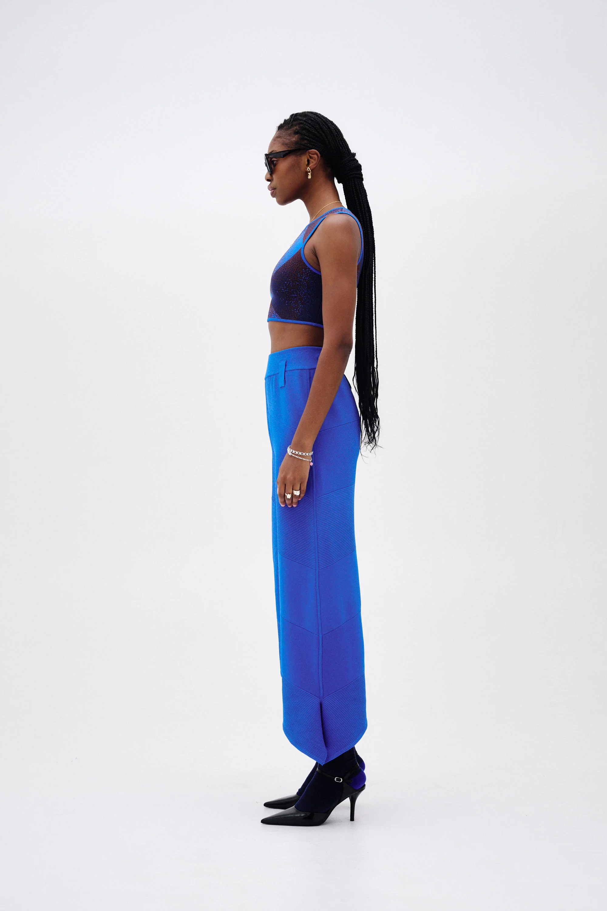 COCO ASYMMETRIC WIDE LEG PANTS - Image 3