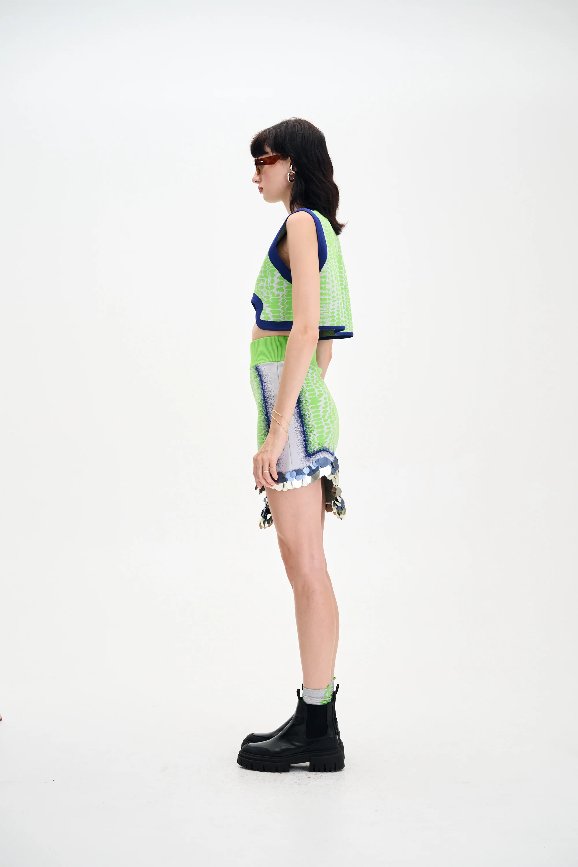 DAHLIA OVERSIZED WAVY CROP TOP - Image 4