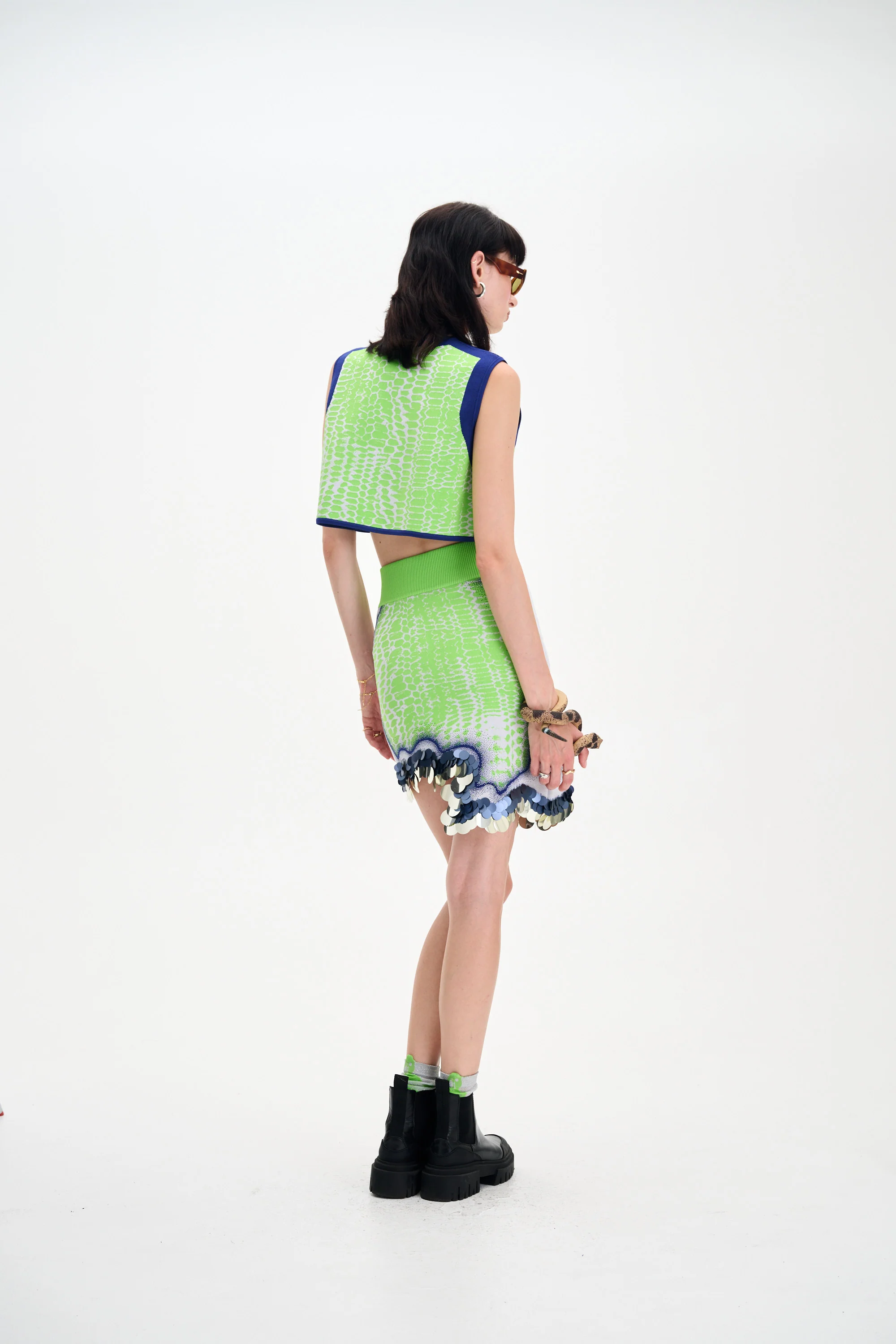 DAHLIA OVERSIZED WAVY CROP TOP - Image 5