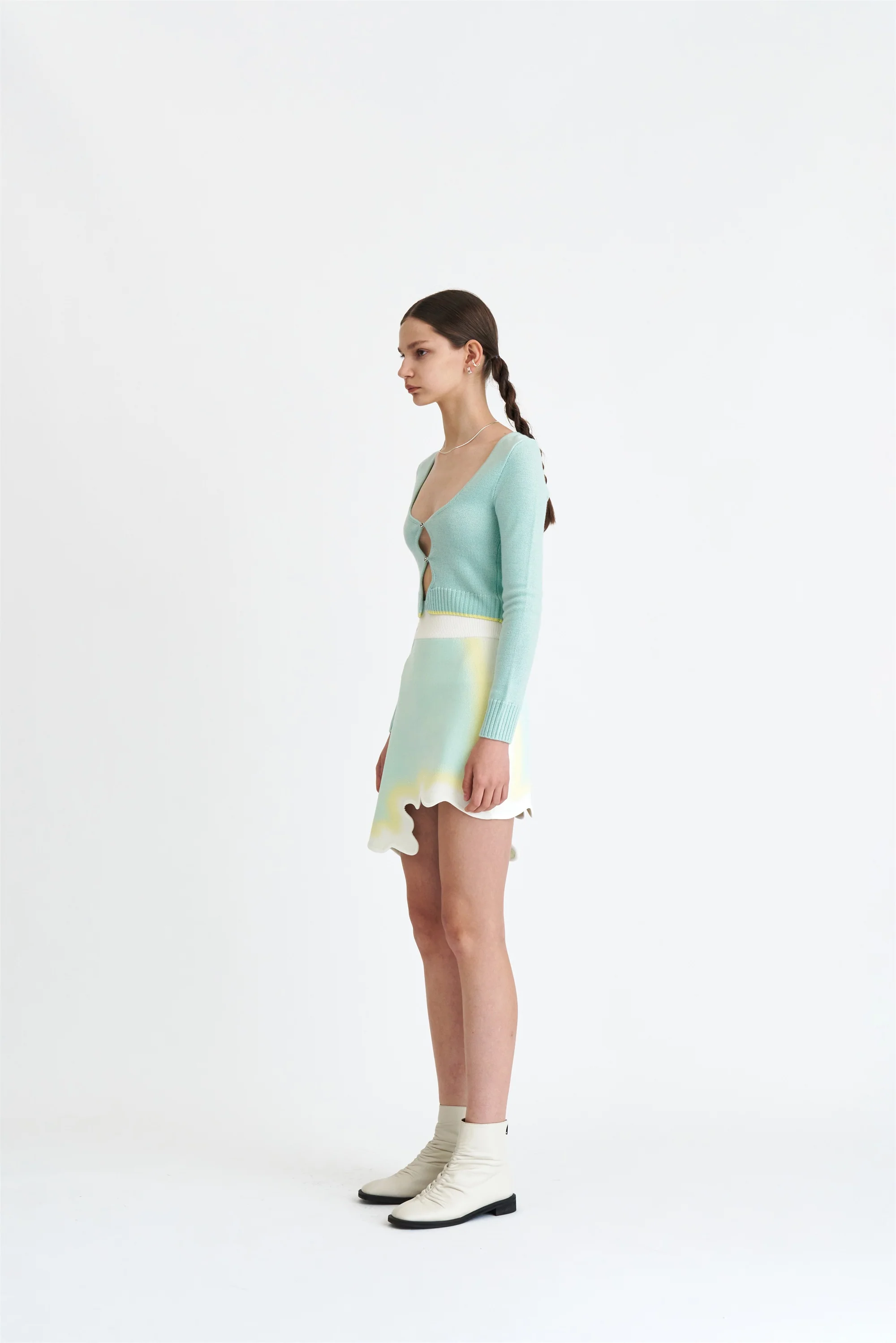 DEGAS MERINO WOOL CROPPED CARDIGAN - Image 4