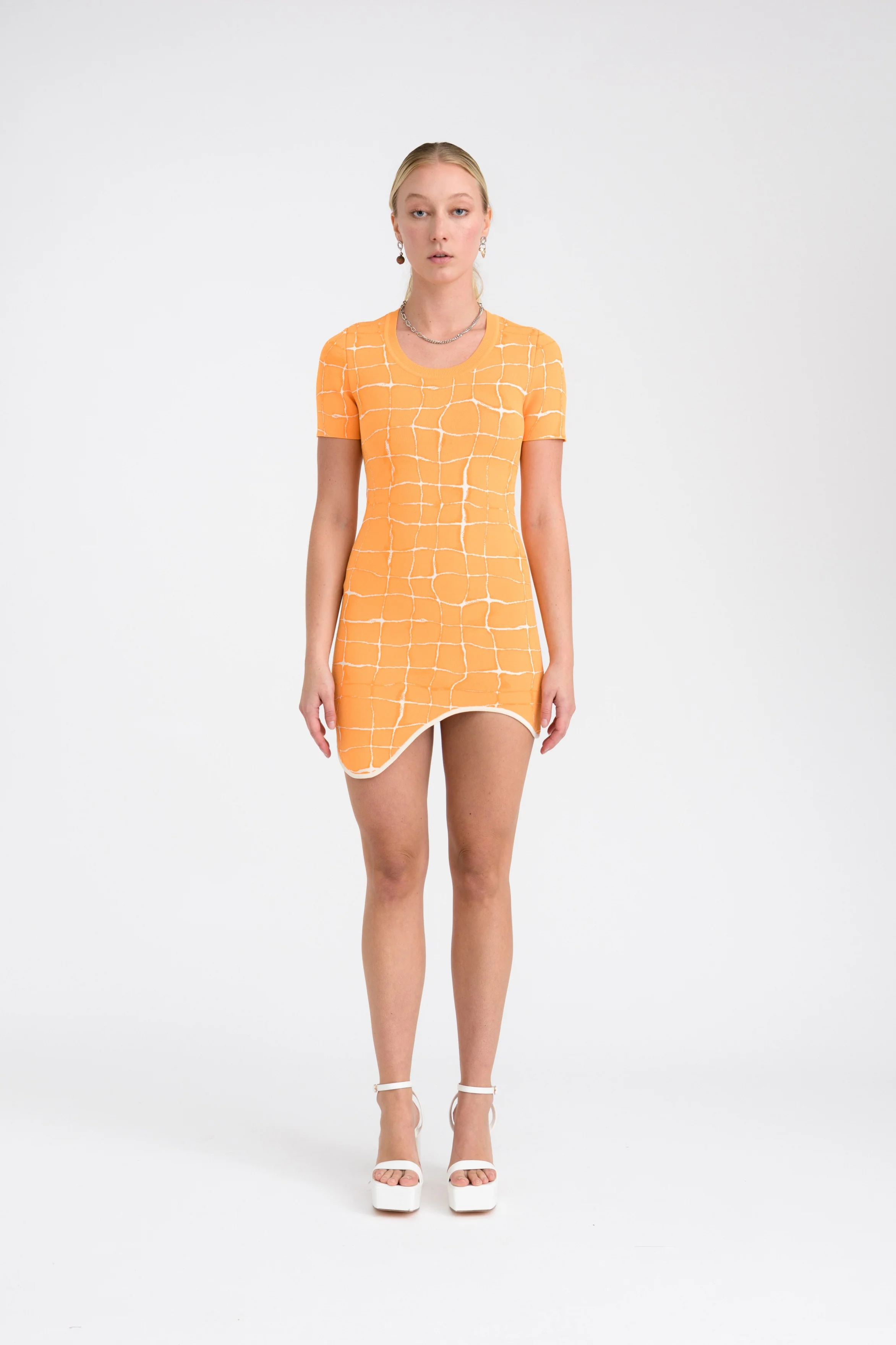 DEXTER AQUA SHORT SLEEVE MINI DRESS - Image 2