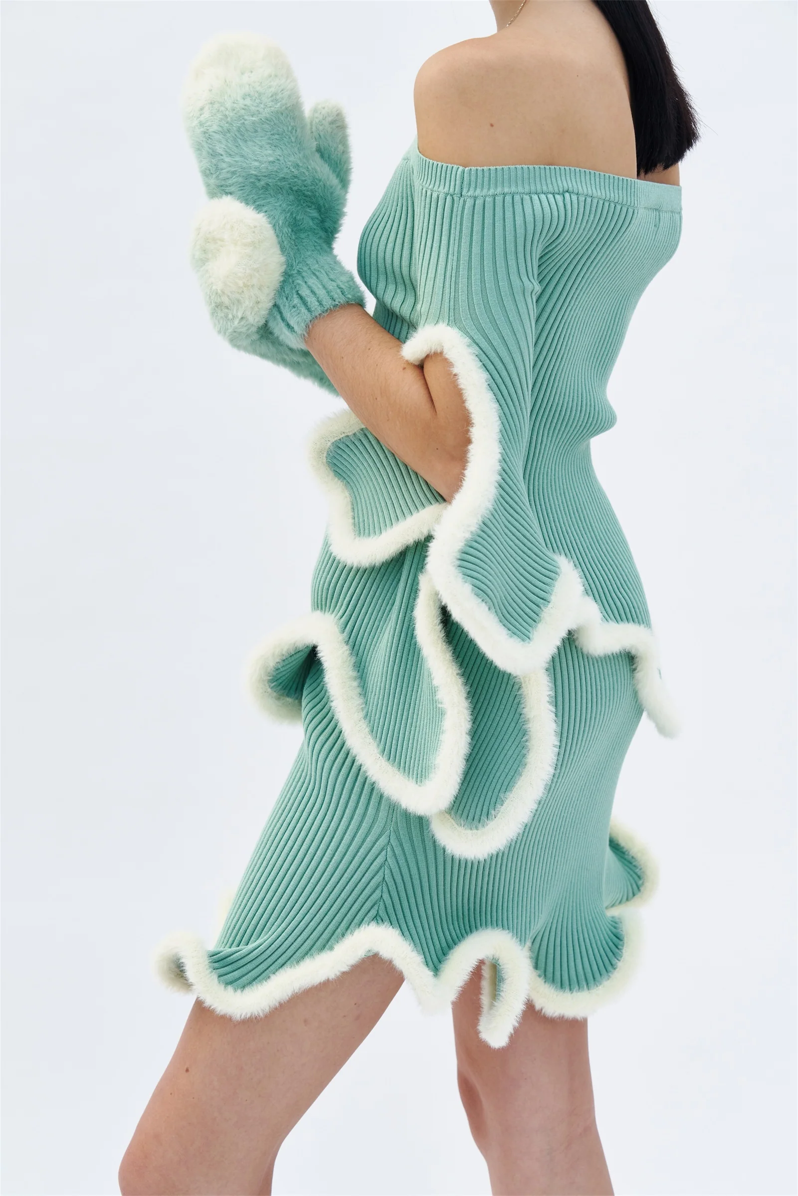 DORI 3D WAVY MINI SKIRT - Image 5