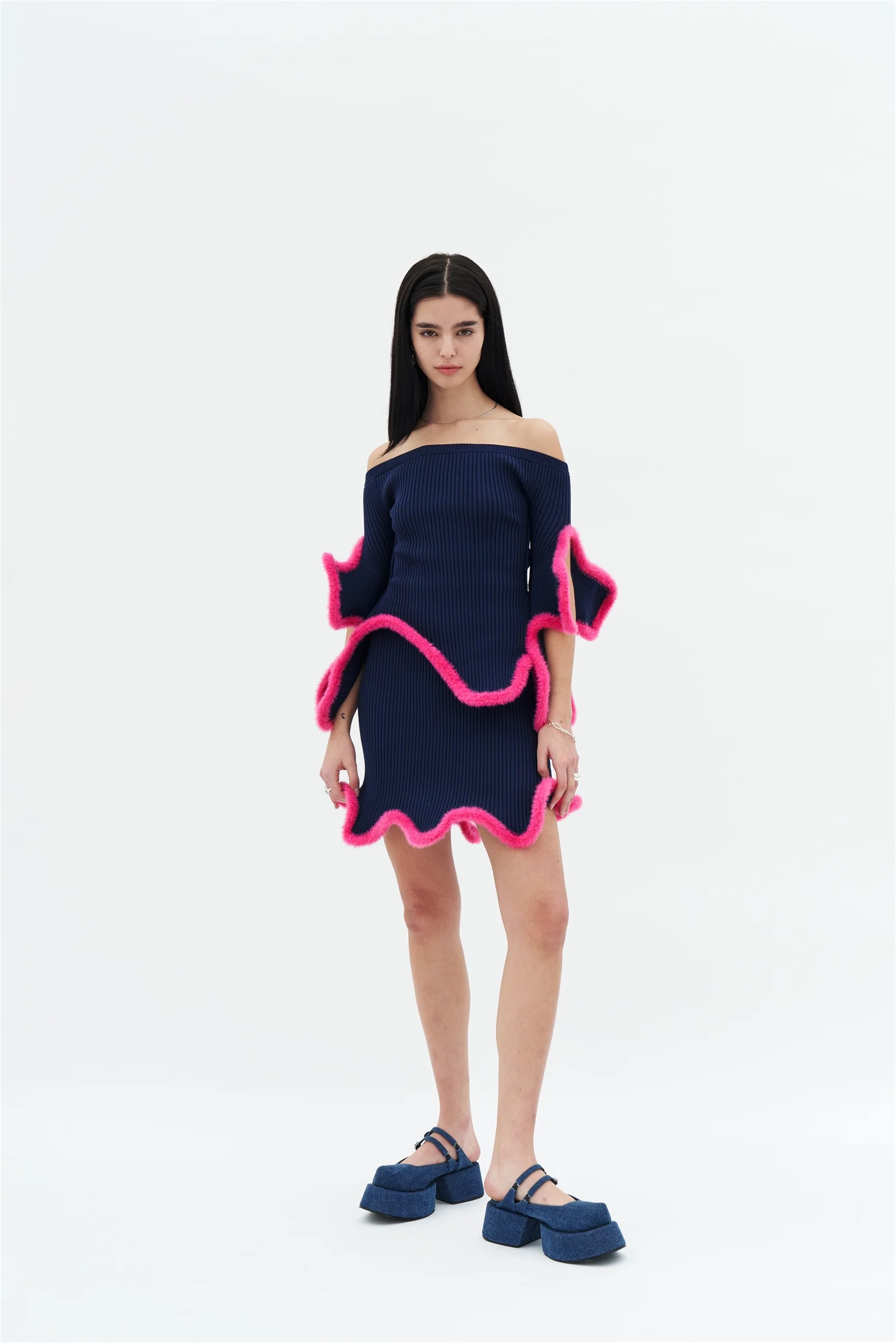 DORI 3D WAVY MINI SKIRT - Image 2