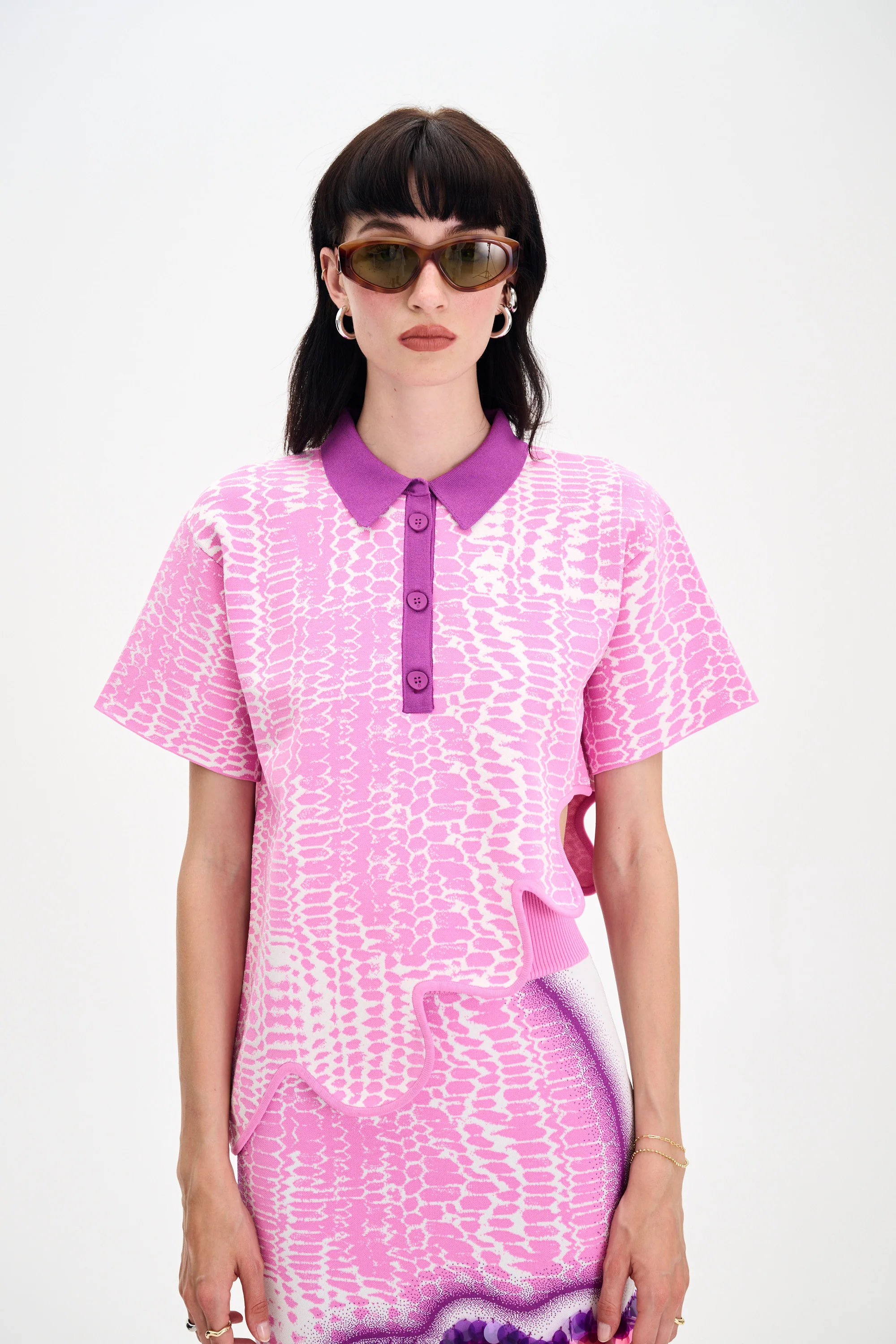 EBONY WAVY POLO SHIRT - Image 6