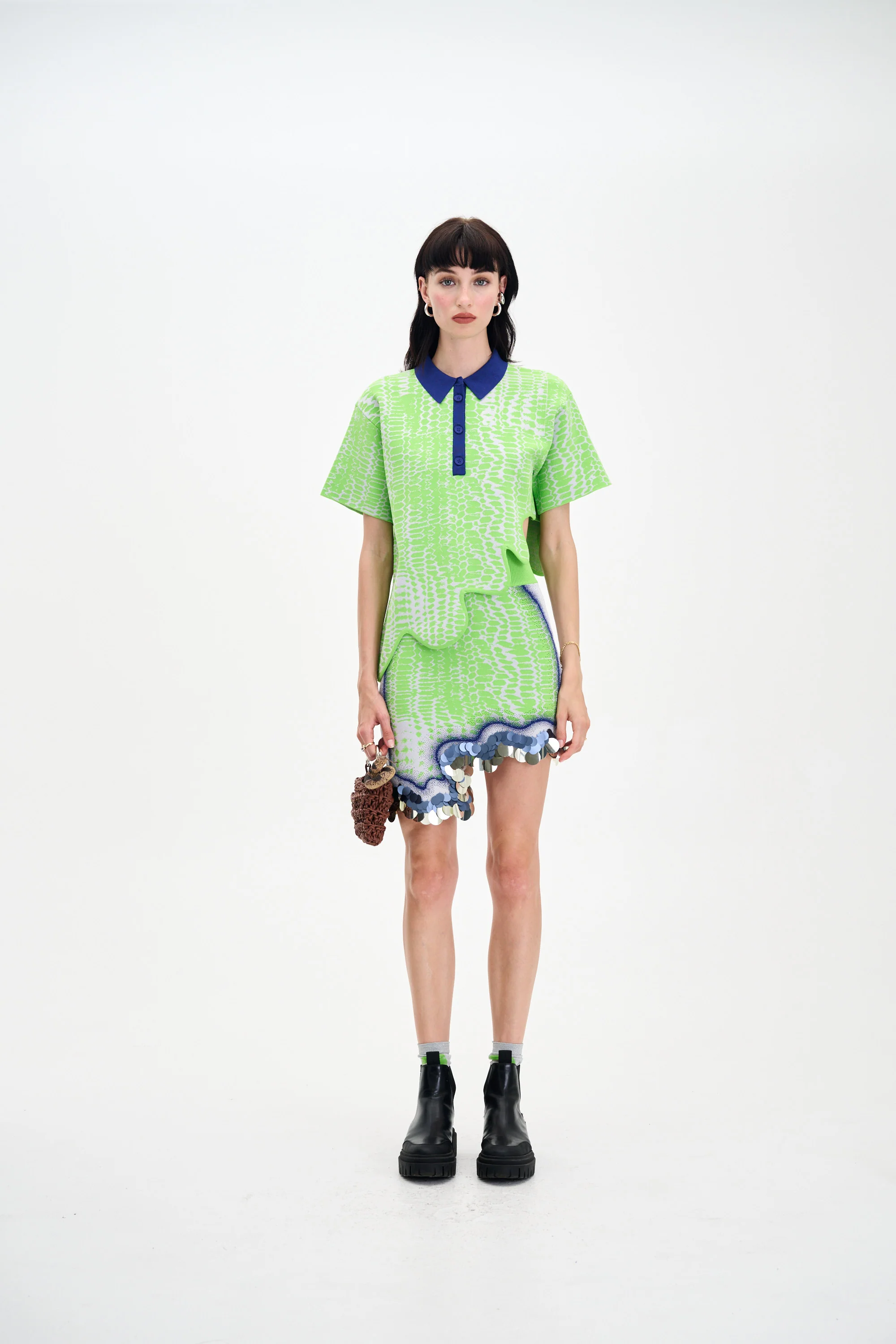 EBONY WAVY POLO SHIRT - Image 3