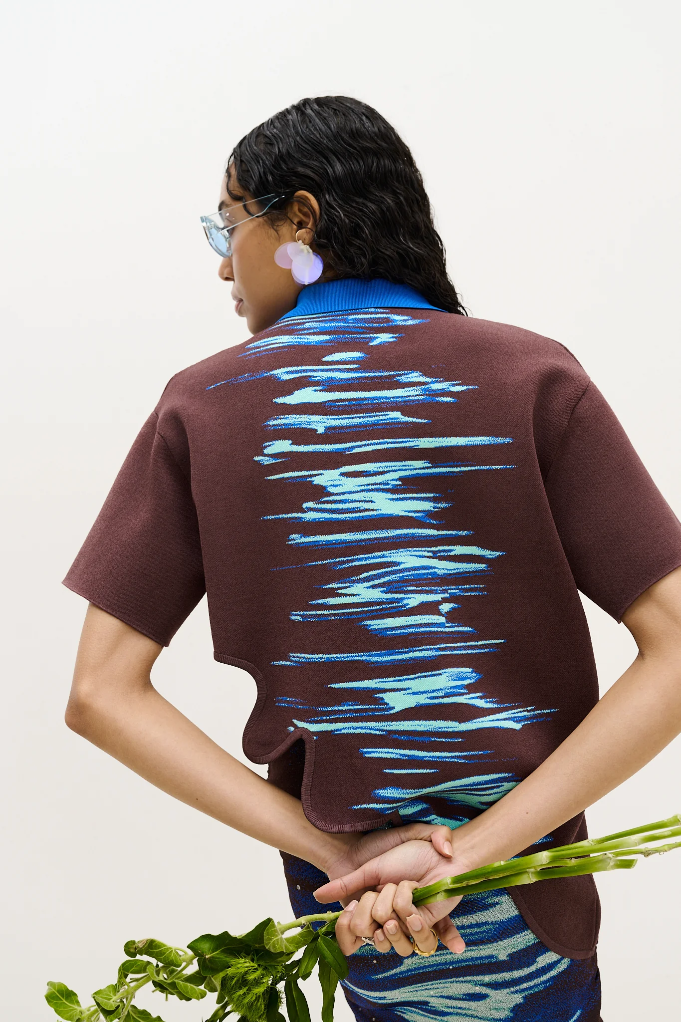 EBONY WAVY POLO SHIRT - Image 6
