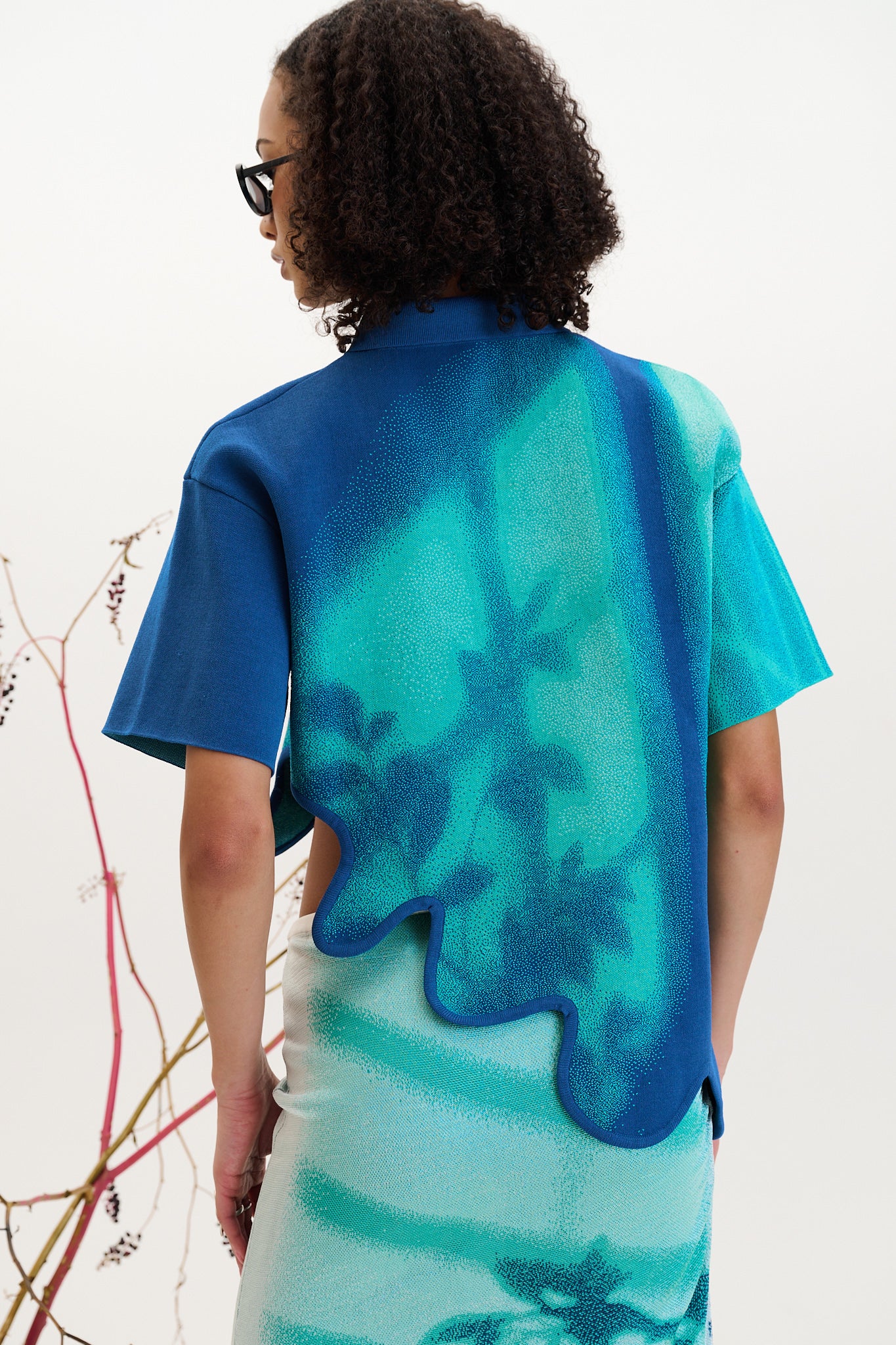 EBONY WAVY POLO SHIRT - Image 6