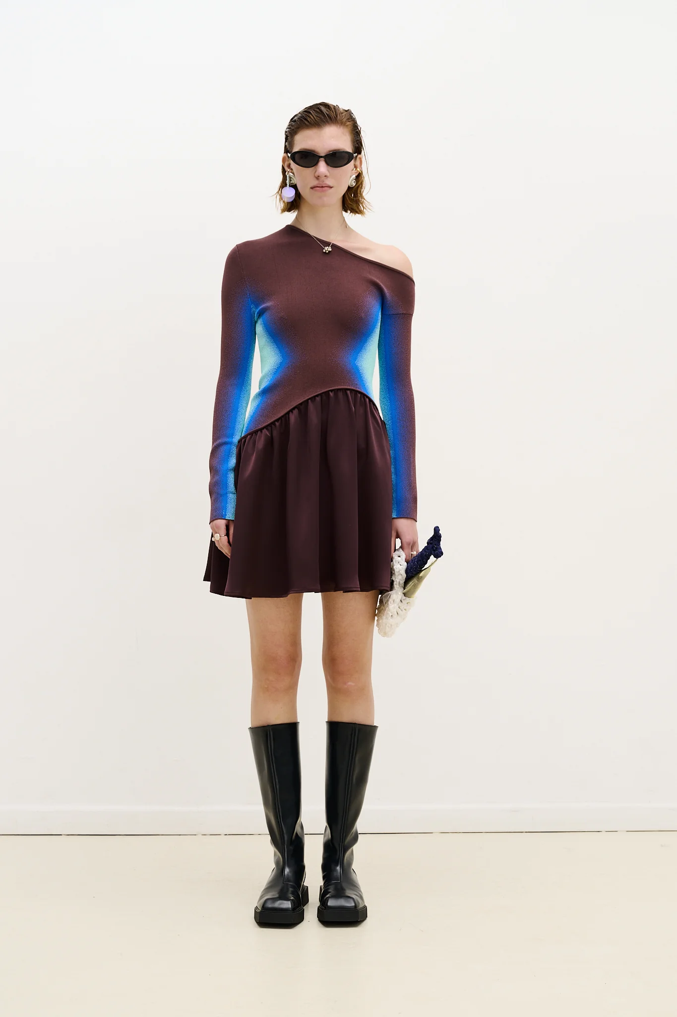 EDDIE LONG SLEEVE MINI DRESS - Image 2