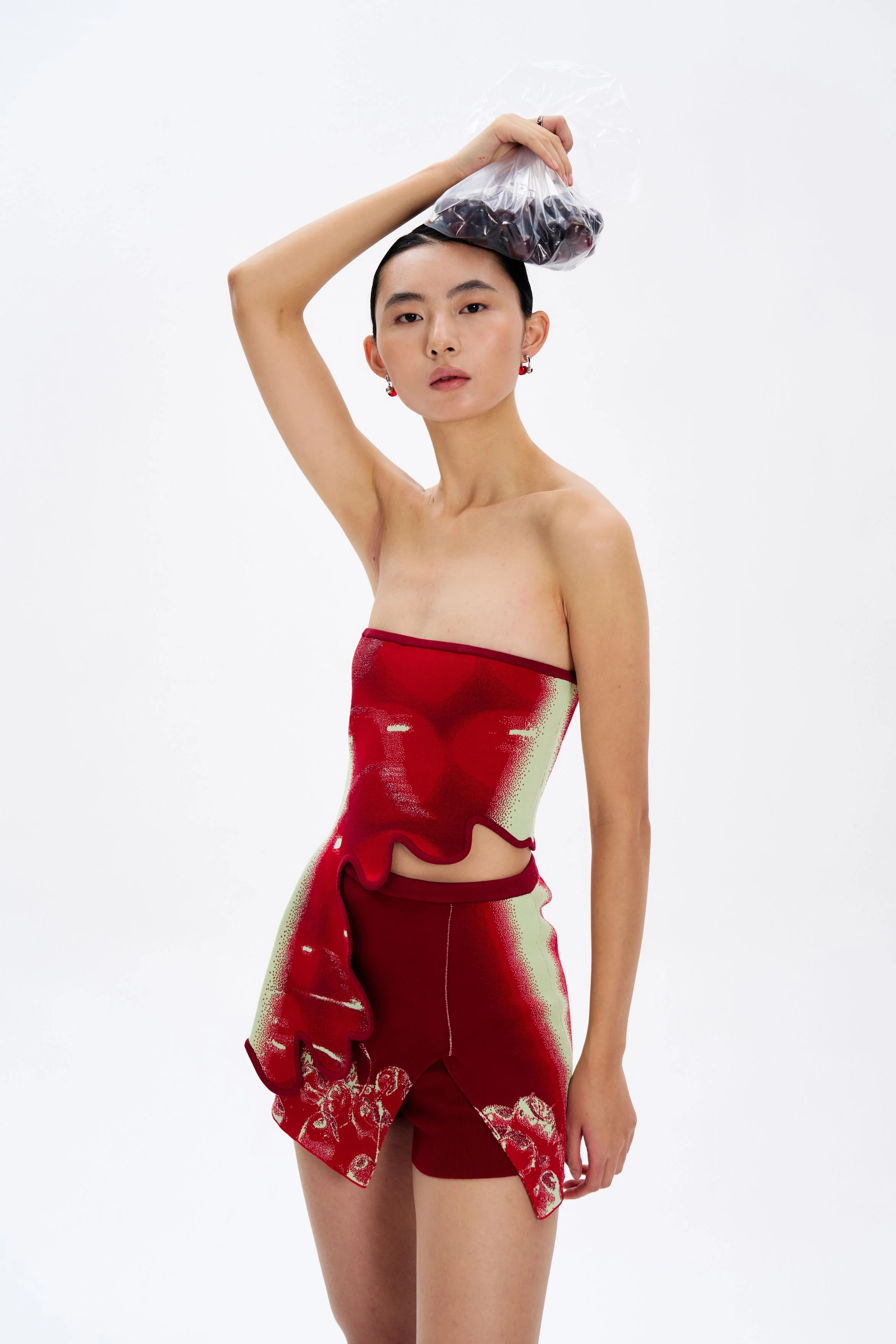EILA CHERRY PRINT SKORTS - Image 2