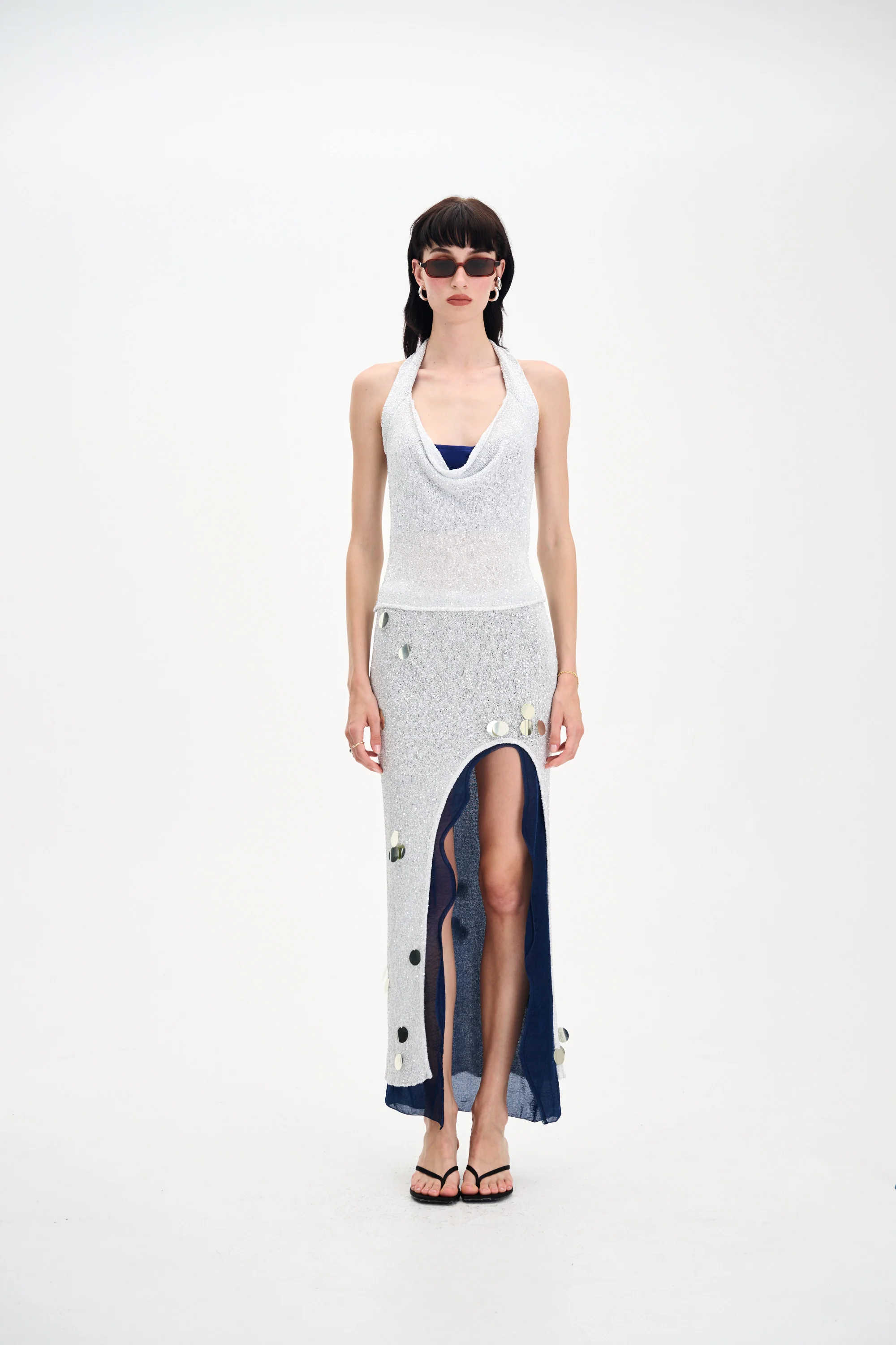 ELEKTRA SEQUINS HALTER TOP - Image 2