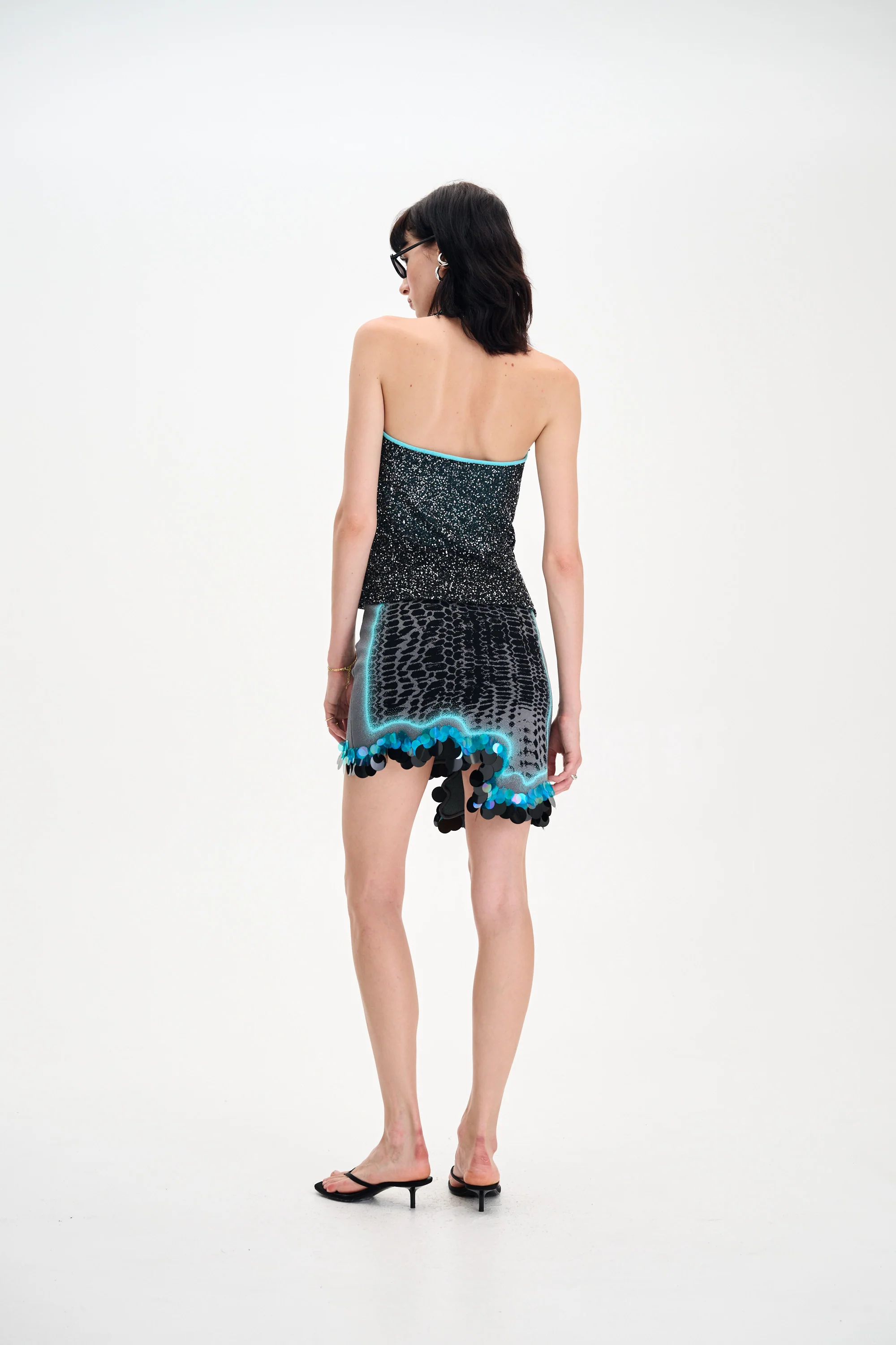 ELEKTRA SEQUINS HALTER TOP - Image 4