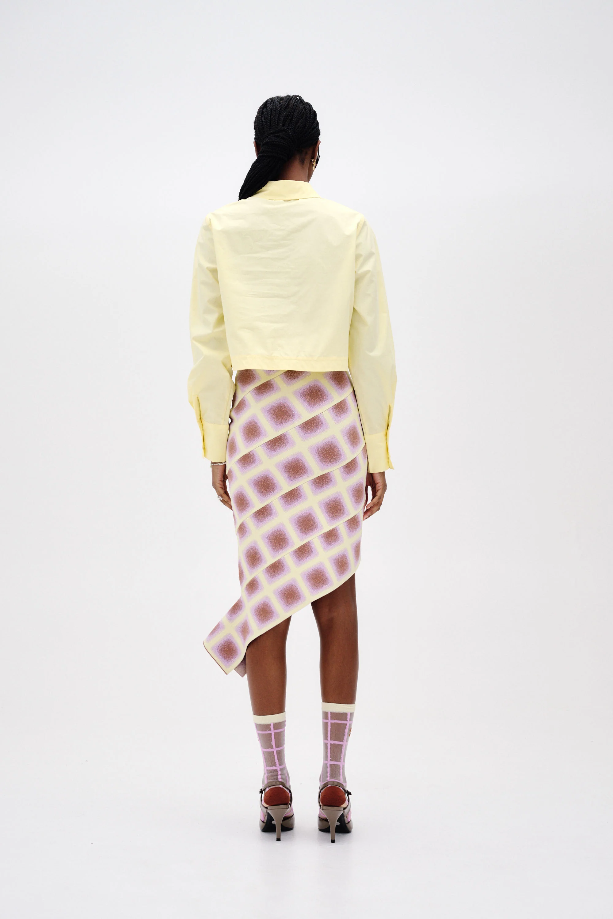 ELLIE MIDI PLAID SKIRT - Image 4