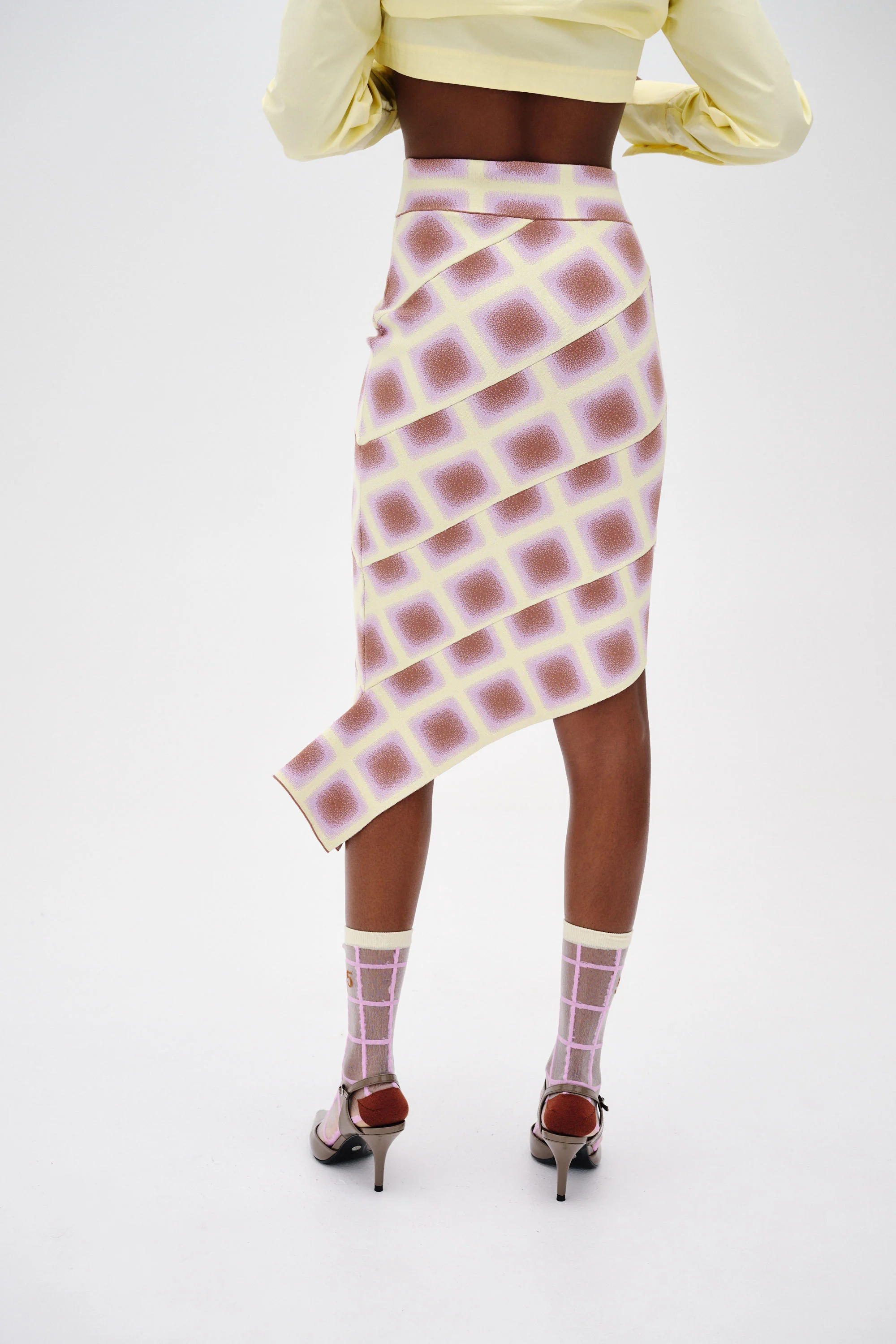 ELLIE MIDI PLAID SKIRT - Image 5