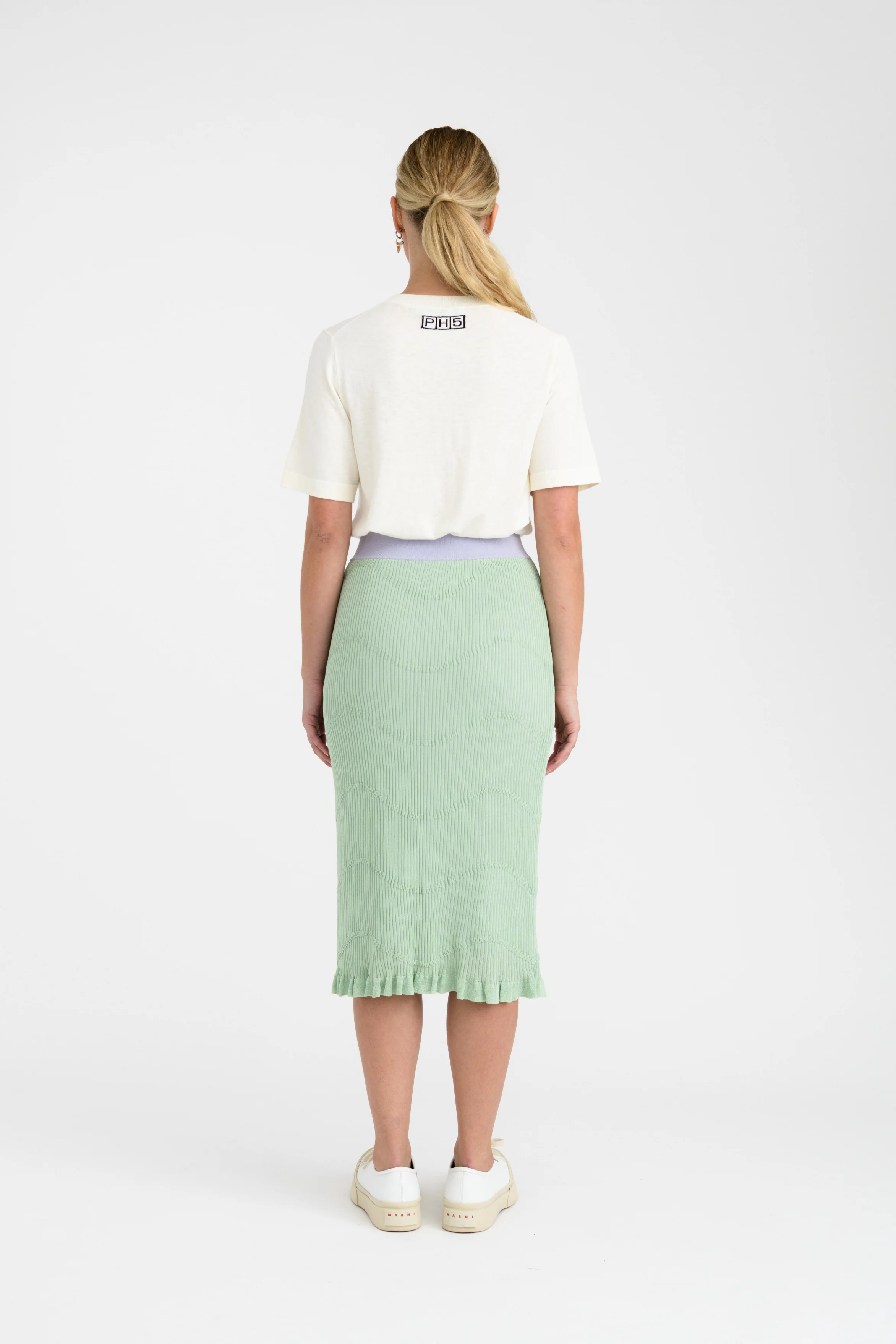 FINLEY DOUBLE LAYER MIDI SKIRT - Image 4