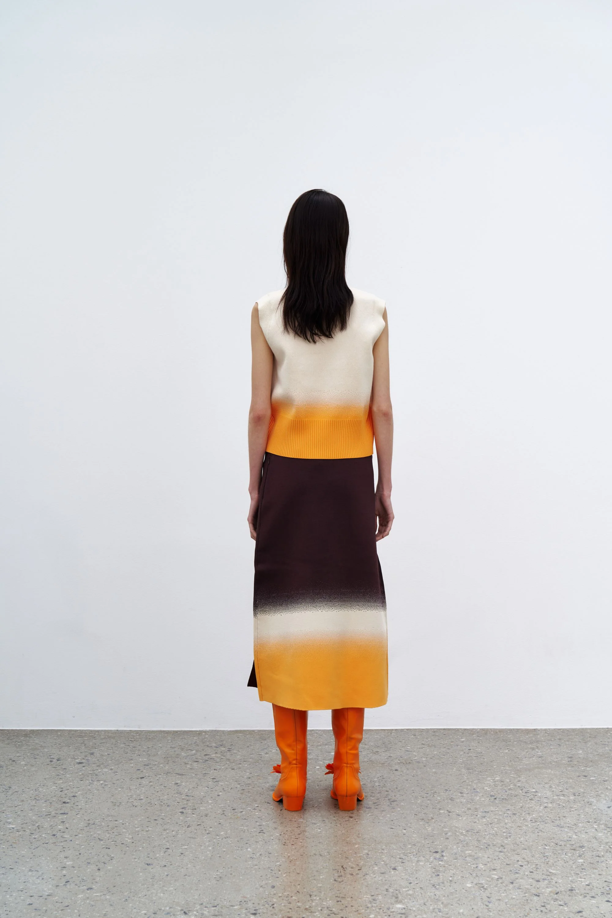 FLORIAN GRADIENT PRINT KNIT VEST - Image 4